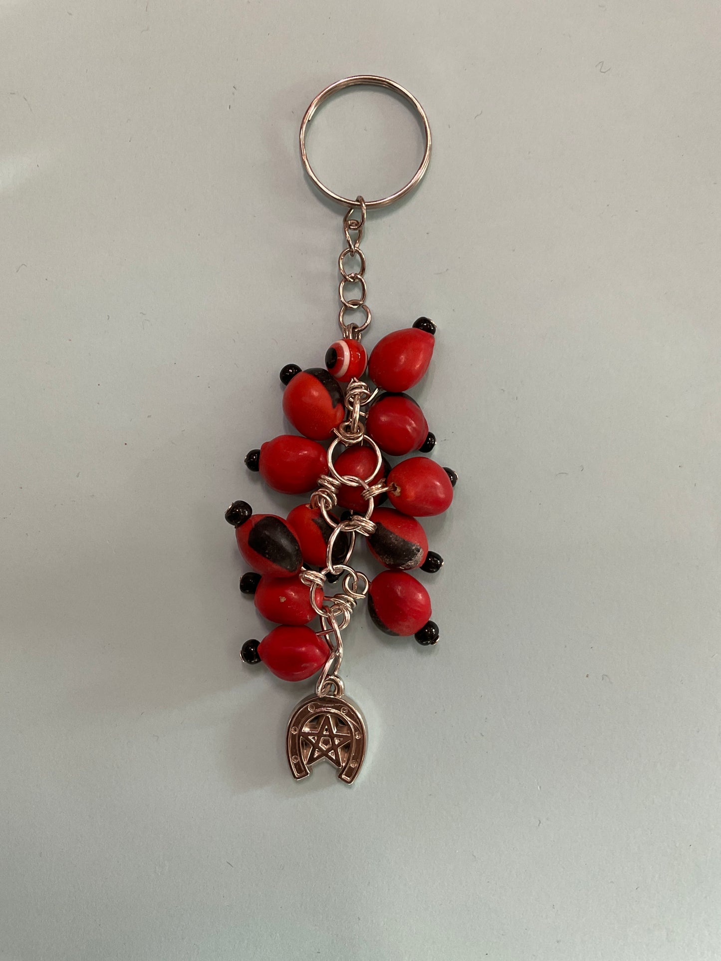 Huayruro Keychain with Charm