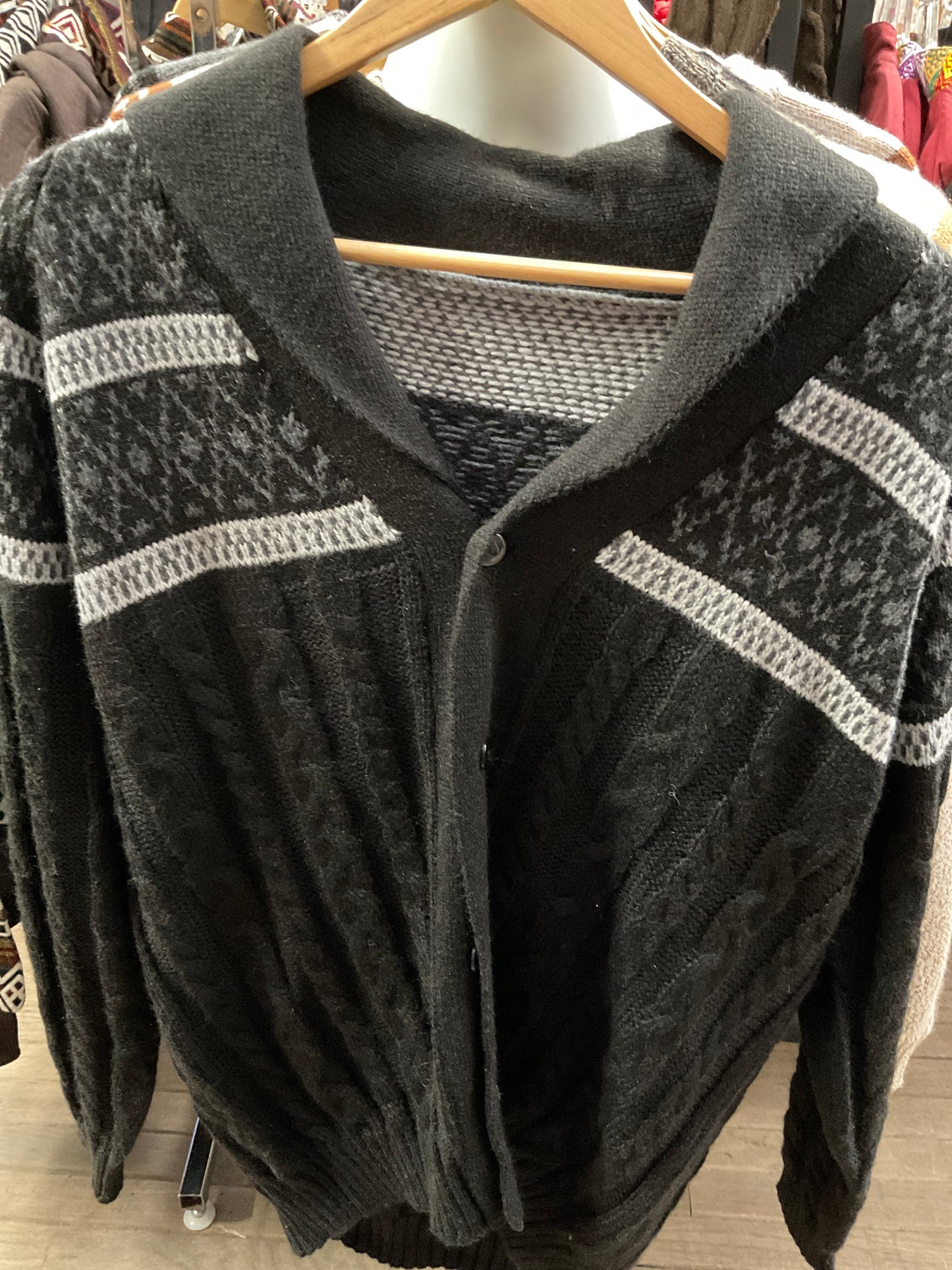 Men’s Alpaca Wool Button Cardigan