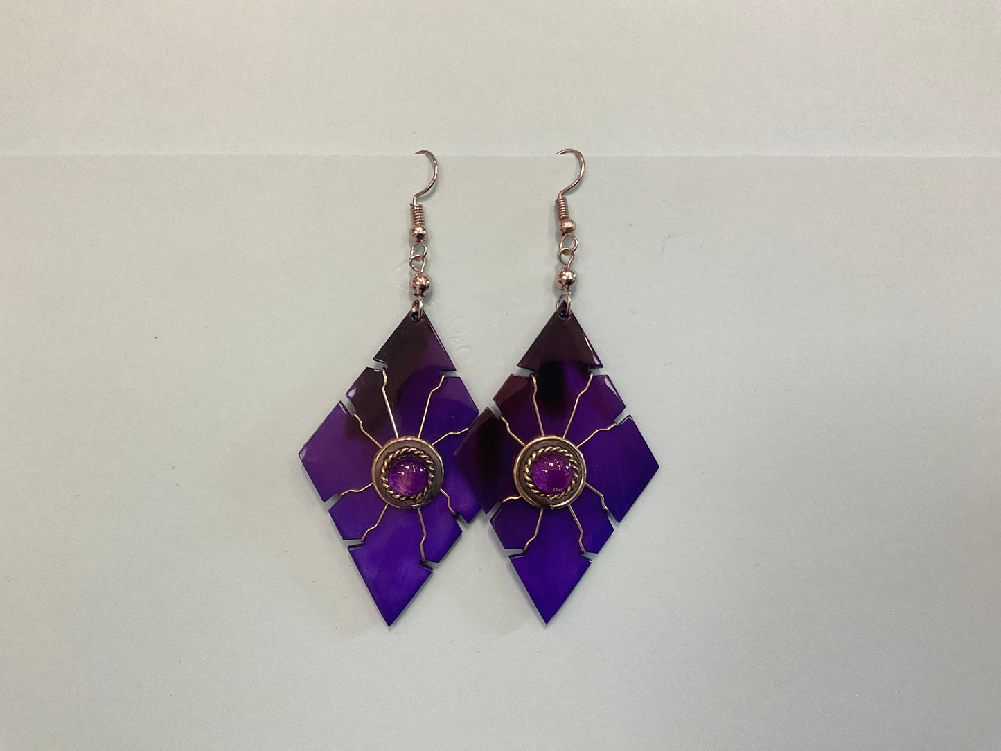 Horn with Turquoise Earrings