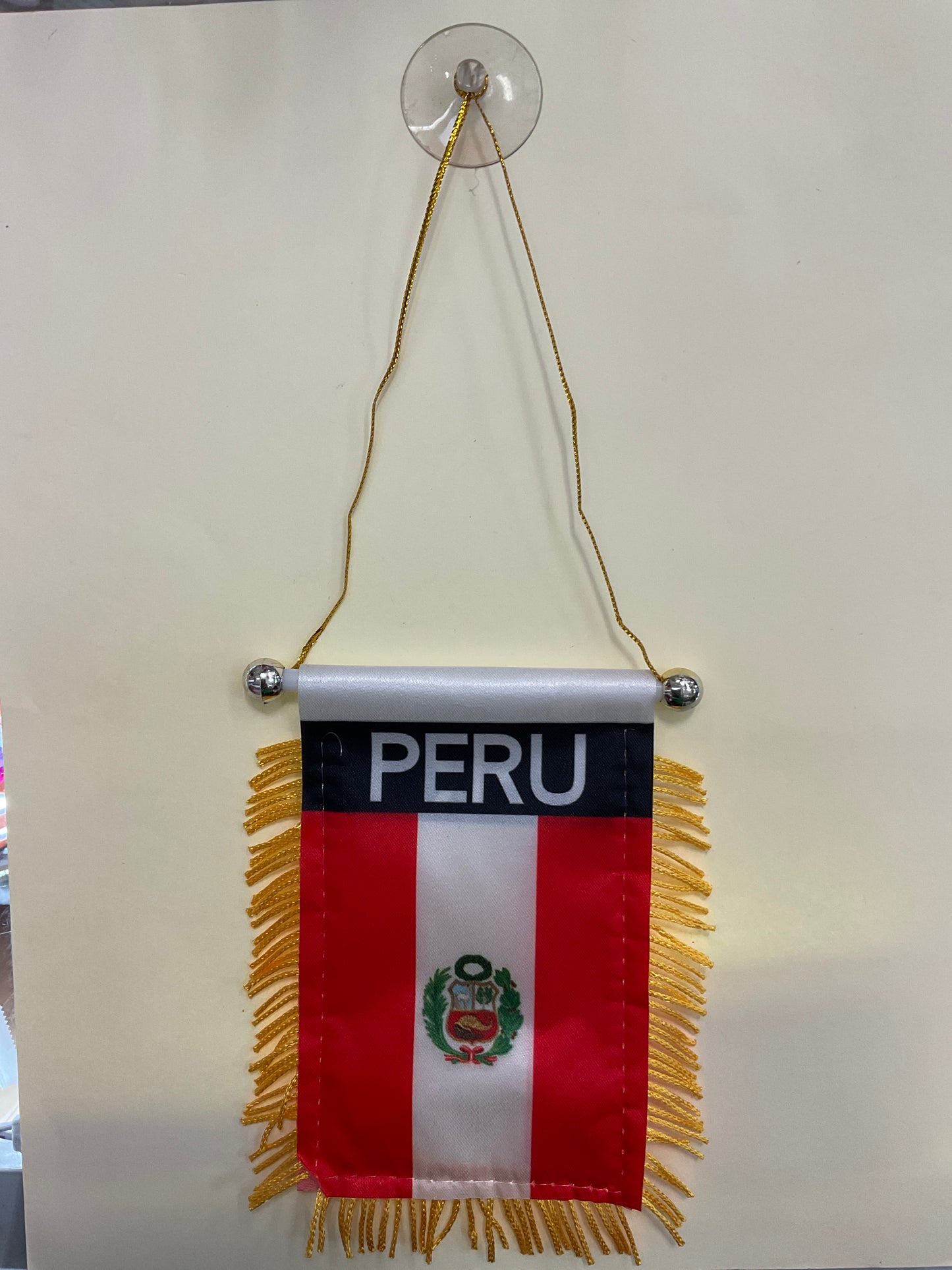 Mini Window Hanging Peru Flag