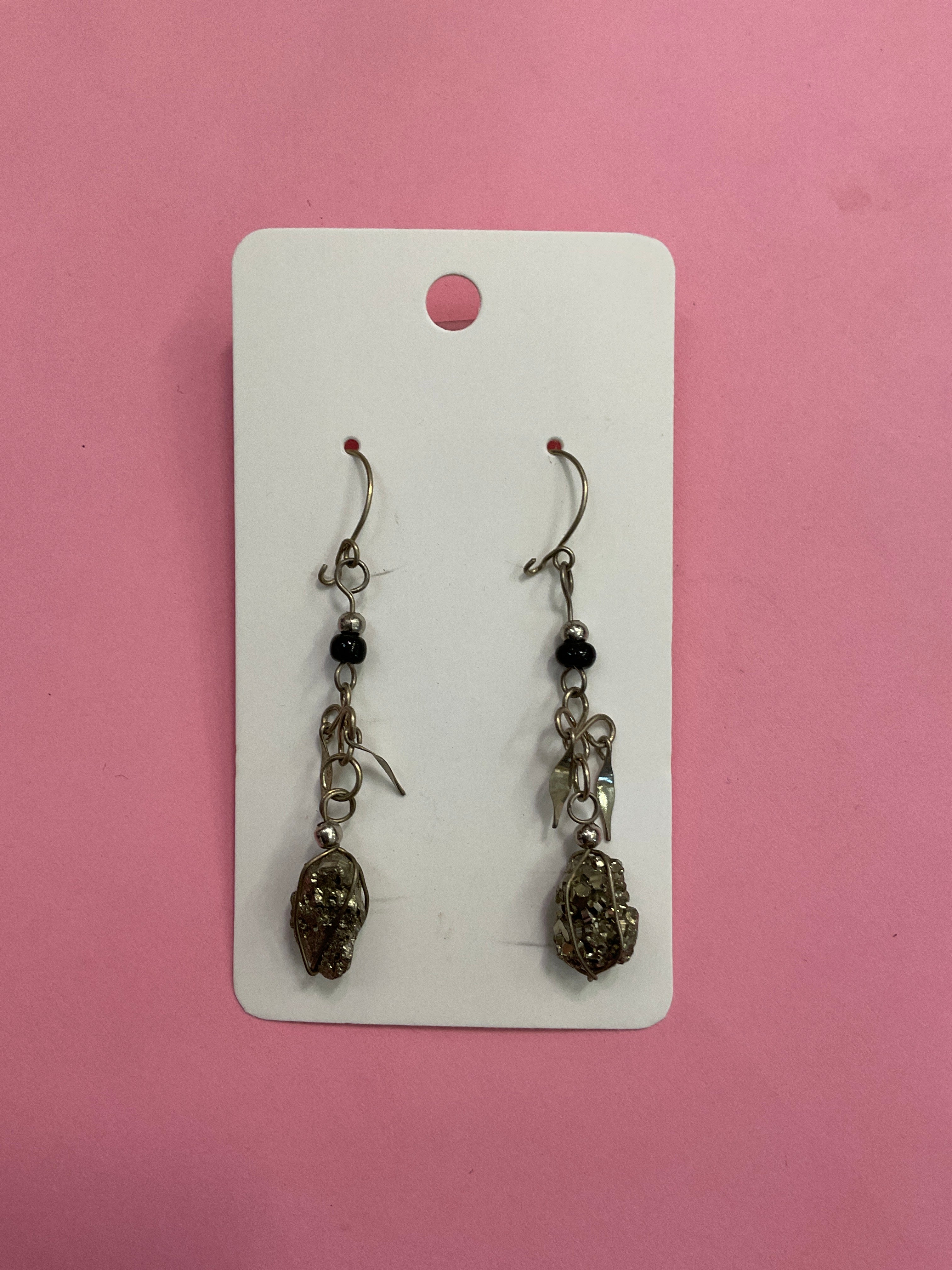 Peruvian Artisan Mineral Stone Earrings