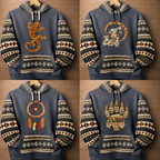 Unisex Native Hoodie with Andean Woven Accents