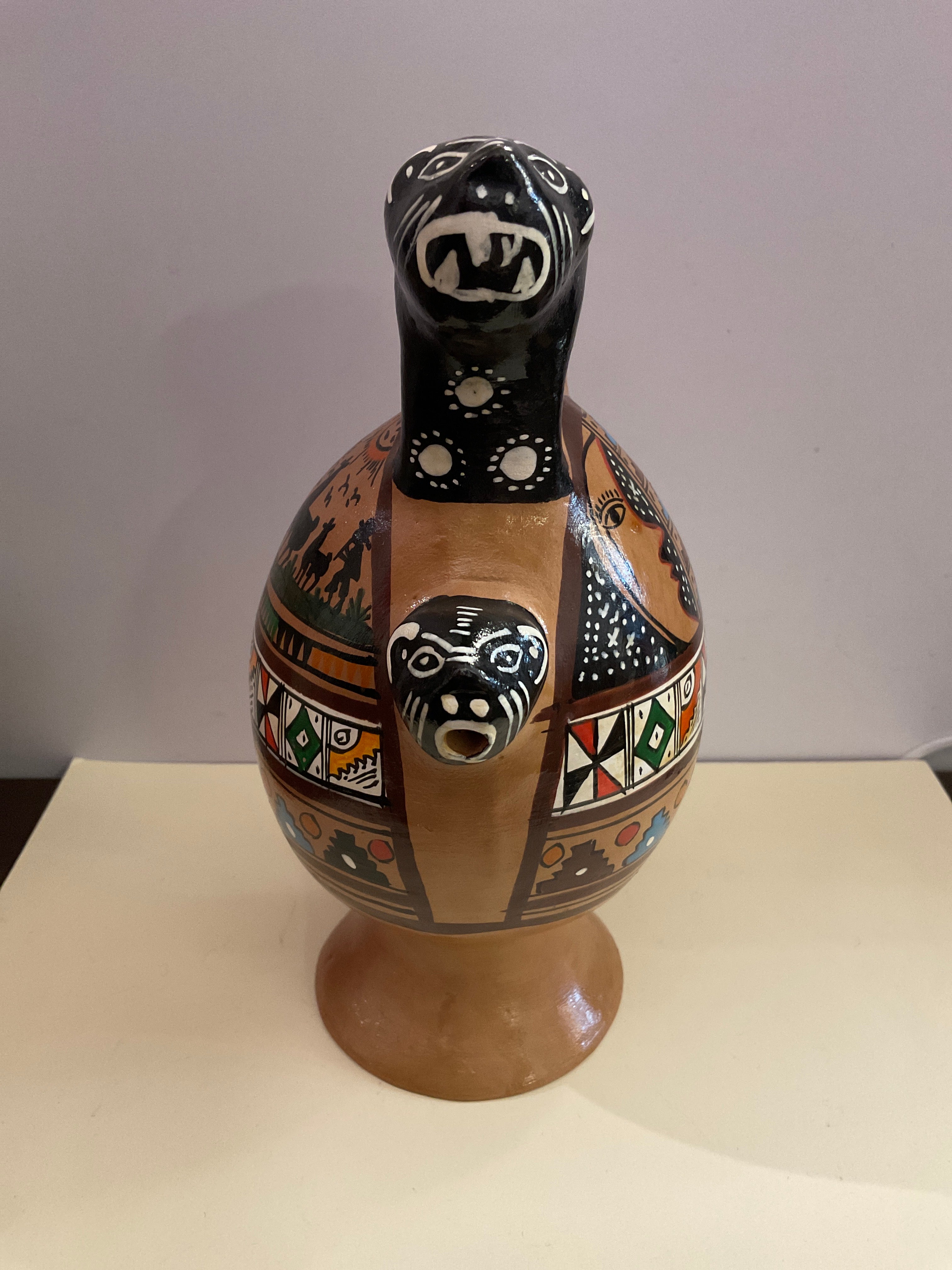 Clay Pottery Pitcher