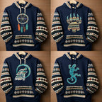 Unisex Native Hoodie with Andean Woven Accents