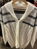 Cárdigan de lana de alpaca con botones para hombre