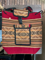Mochila de tela de manta peruana
