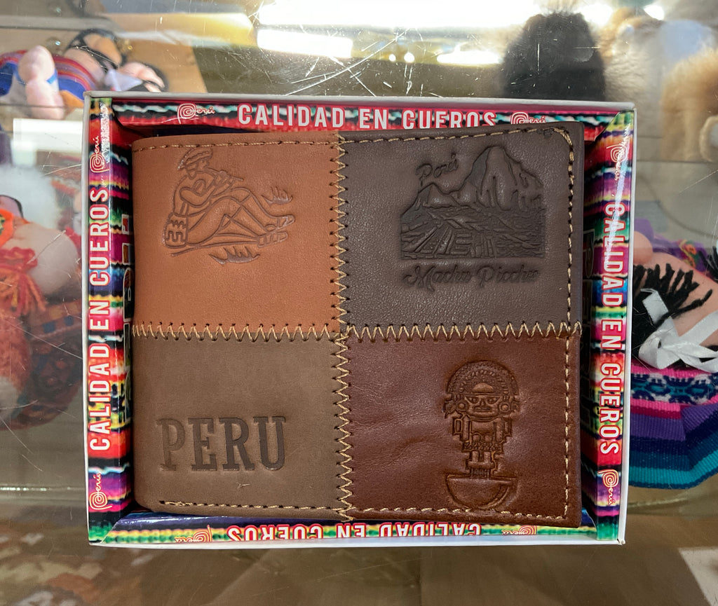 Cartera de piel artesanal