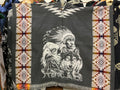 Alpaca Wool Poncho with Hood - Native American
