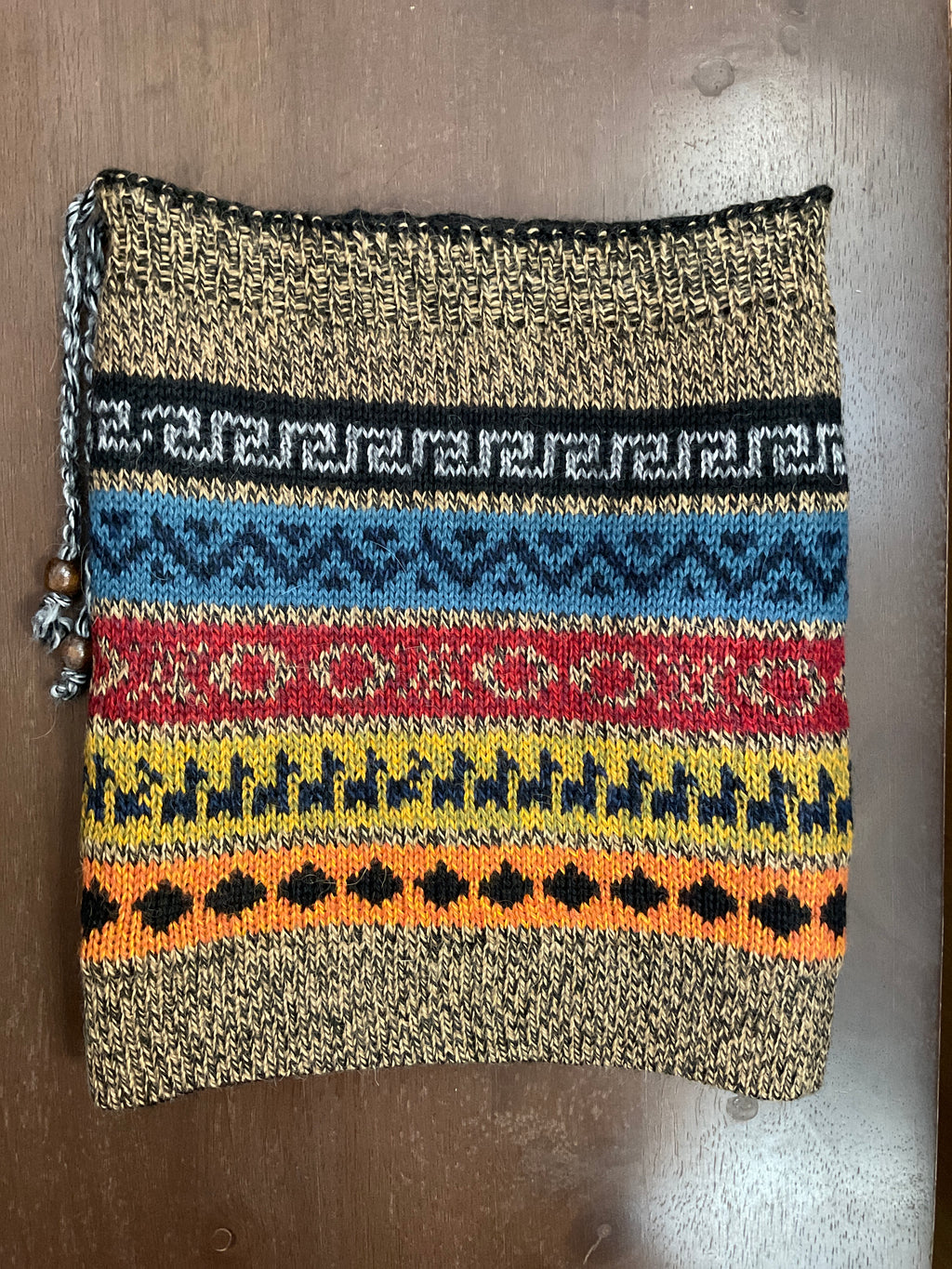 Gorro/bufanda de bebé alpaca híbrida