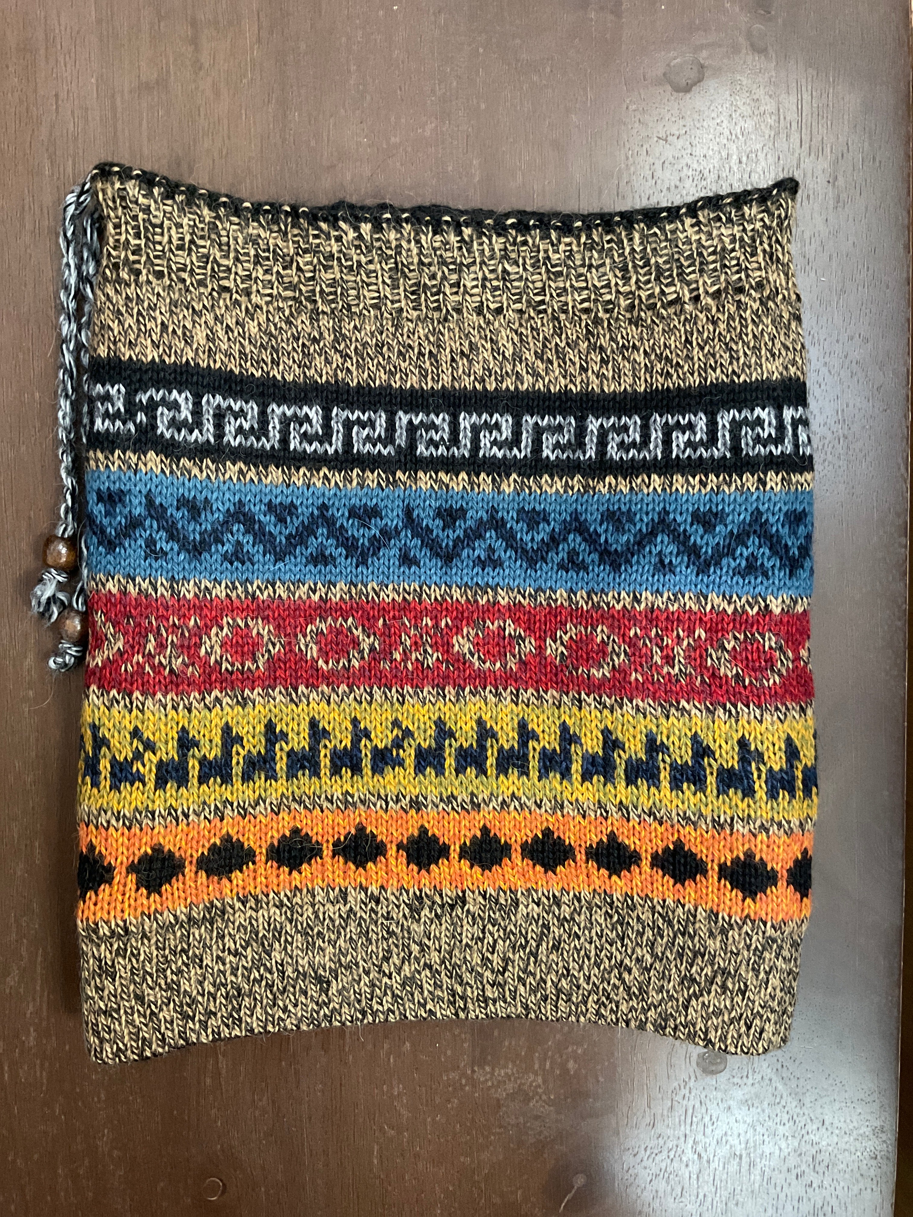 Gorro/bufanda de bebé alpaca híbrida