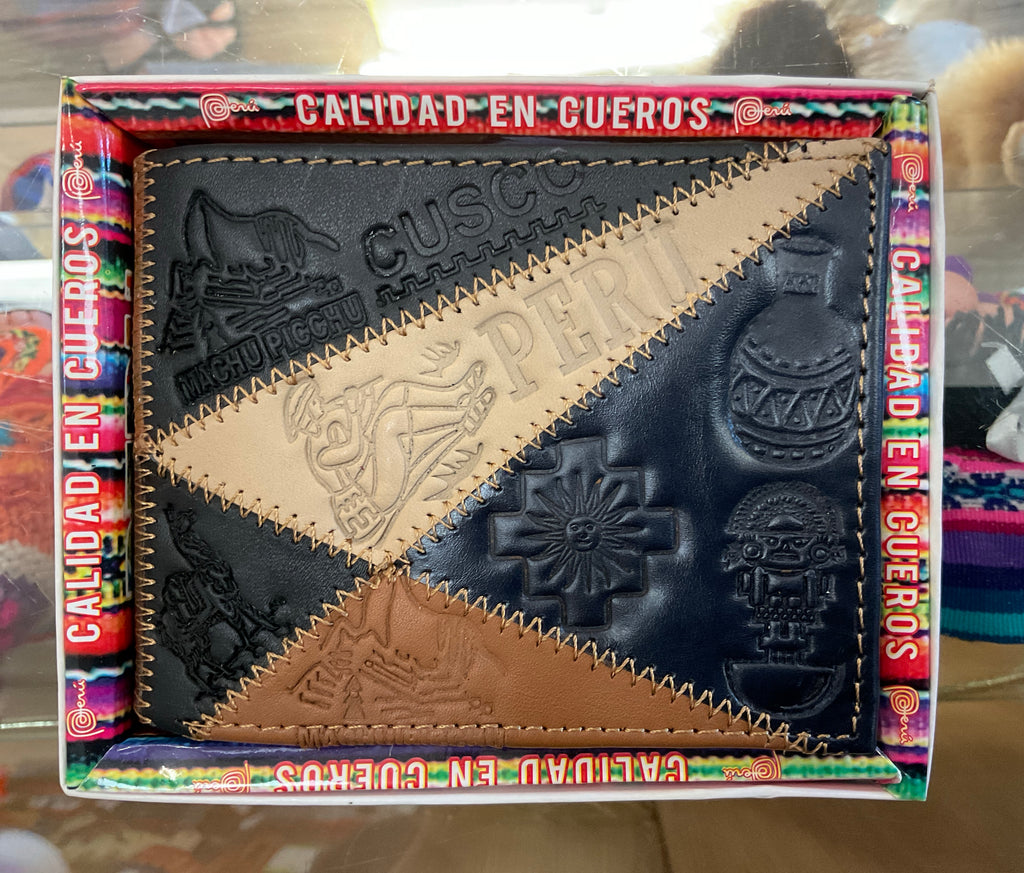 Cartera de piel artesanal