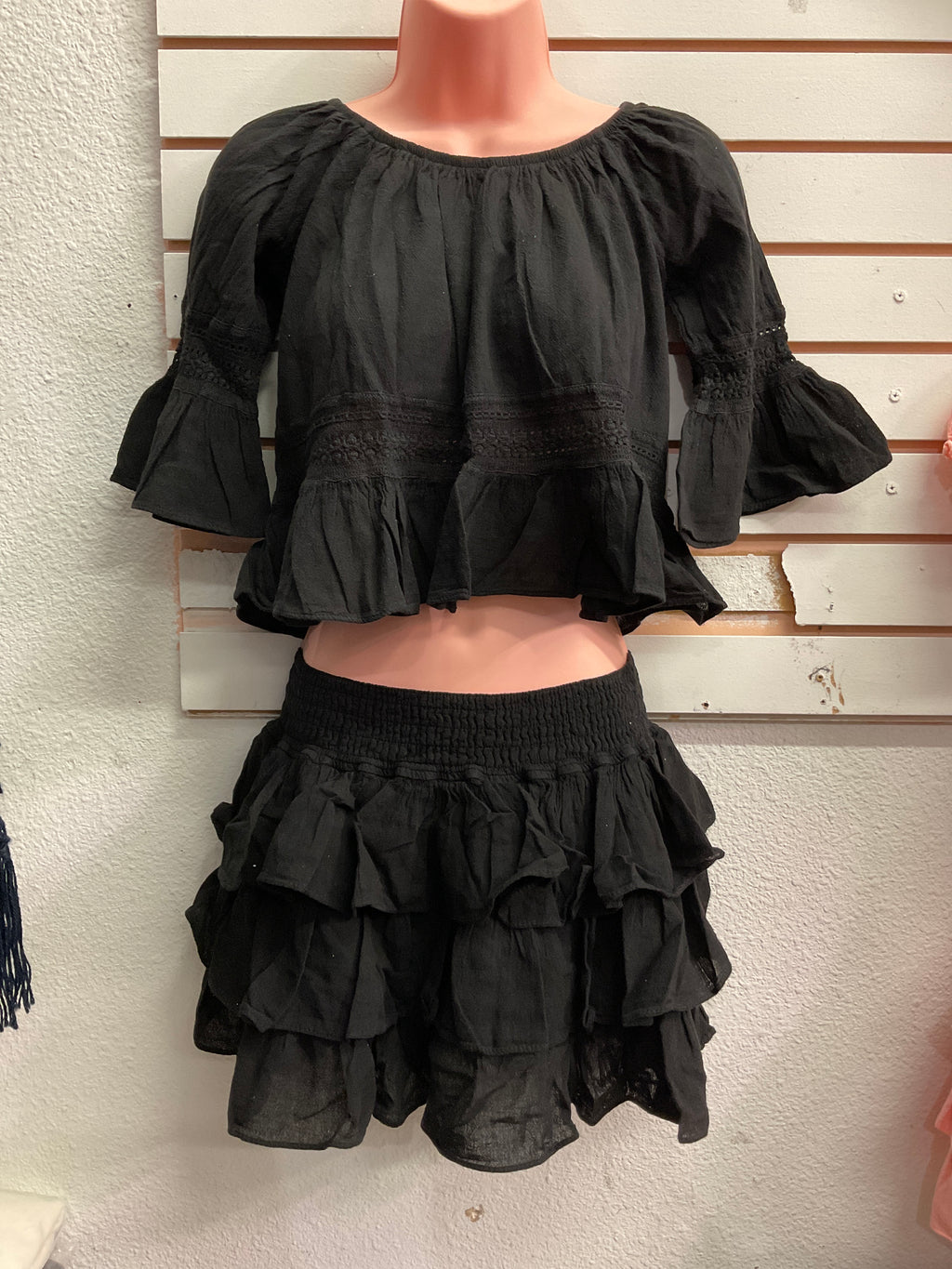 Conj. Falda Cinthia + Top Flor (b)