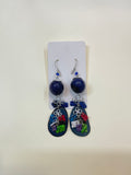 Combat Beaded Teardrop Dangle Earrings