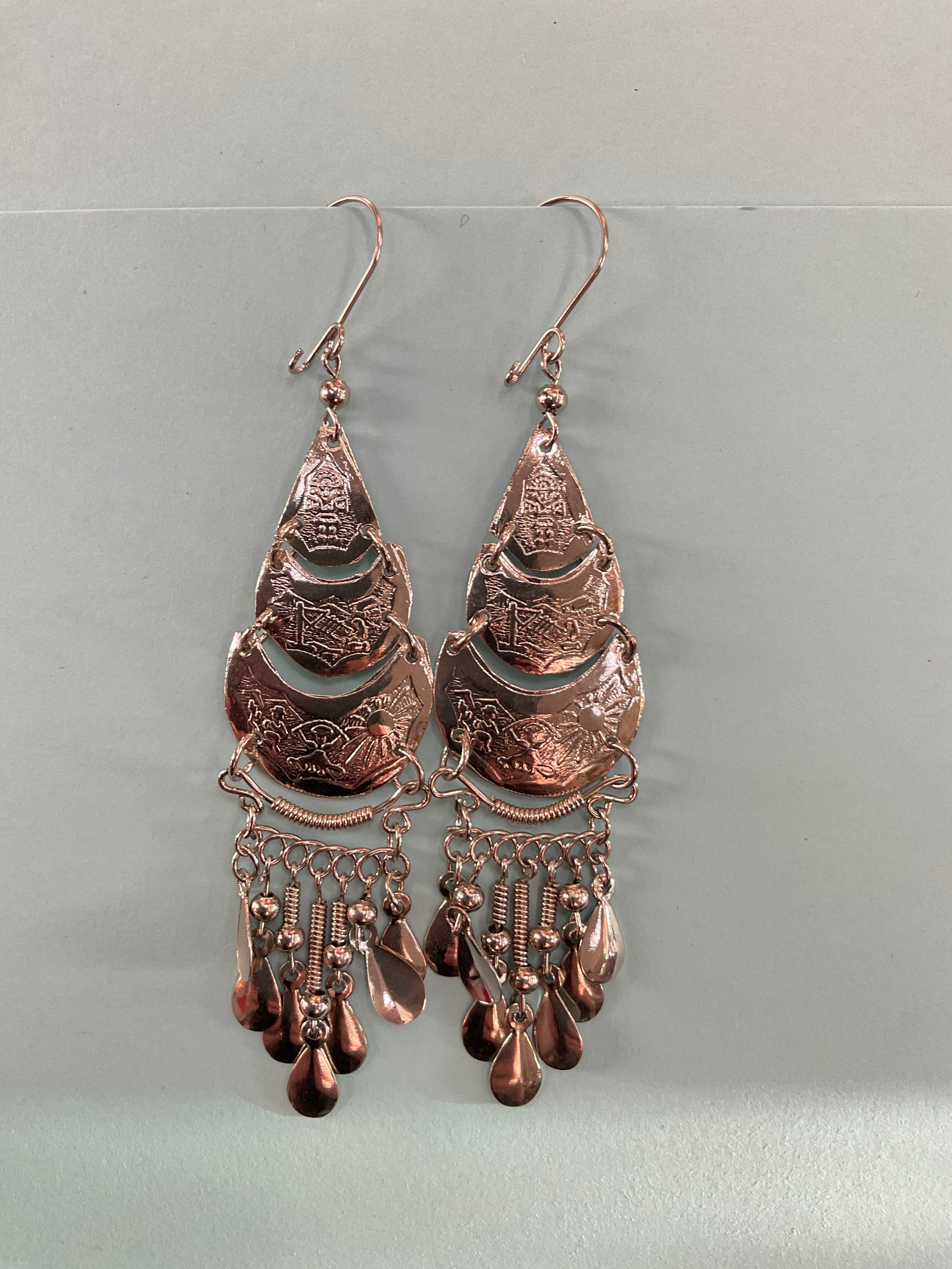 Long Peruvian Incas Earrings
