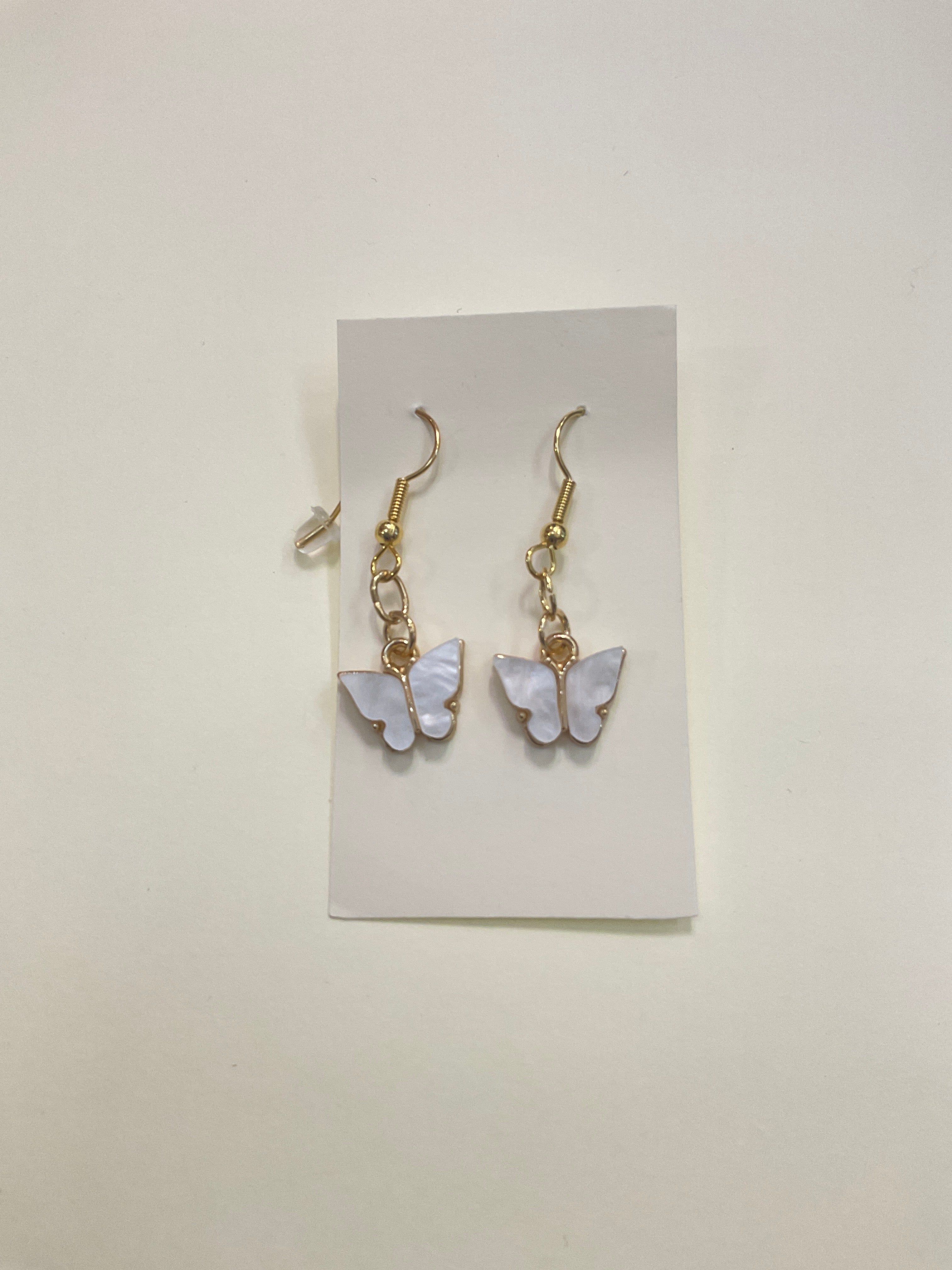 Gold Plated Butterfly Earrings
