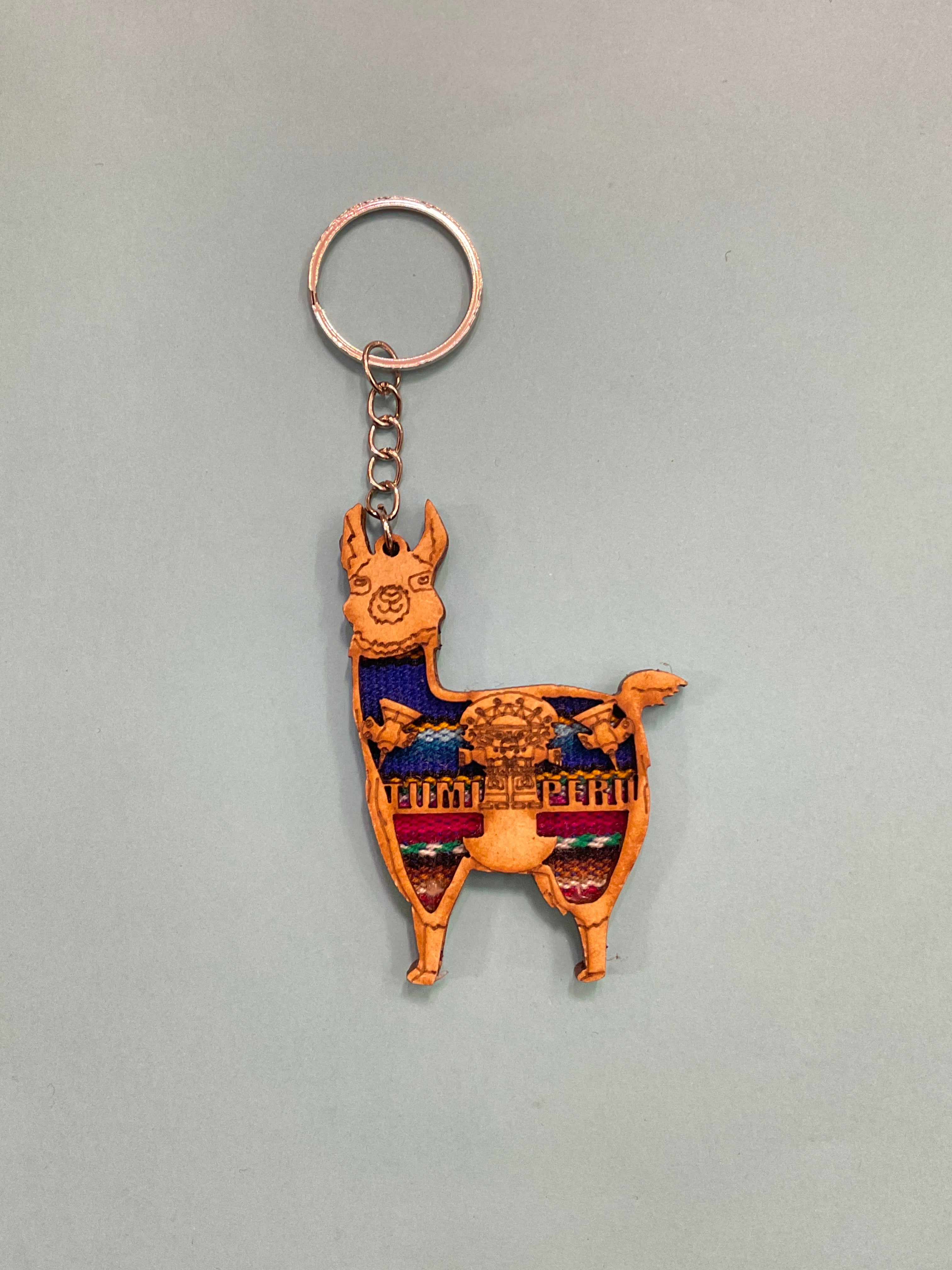 Llama Shaped Keychain