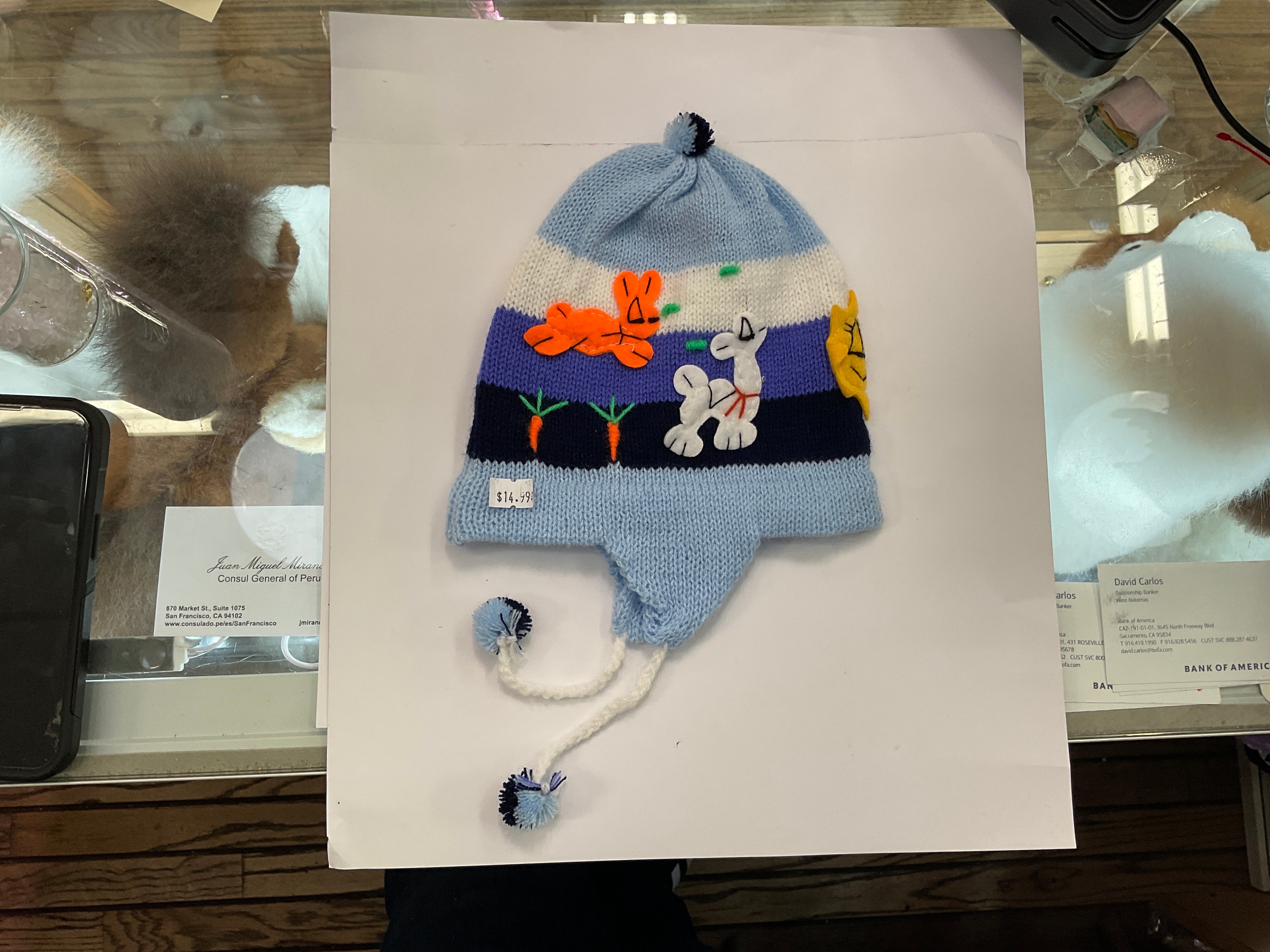 Gorro Chullo Peruano para Bebé – Gorro de Lana Colorido con Orejeras para Bebés