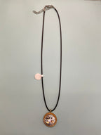 Necklace with Leather Strap