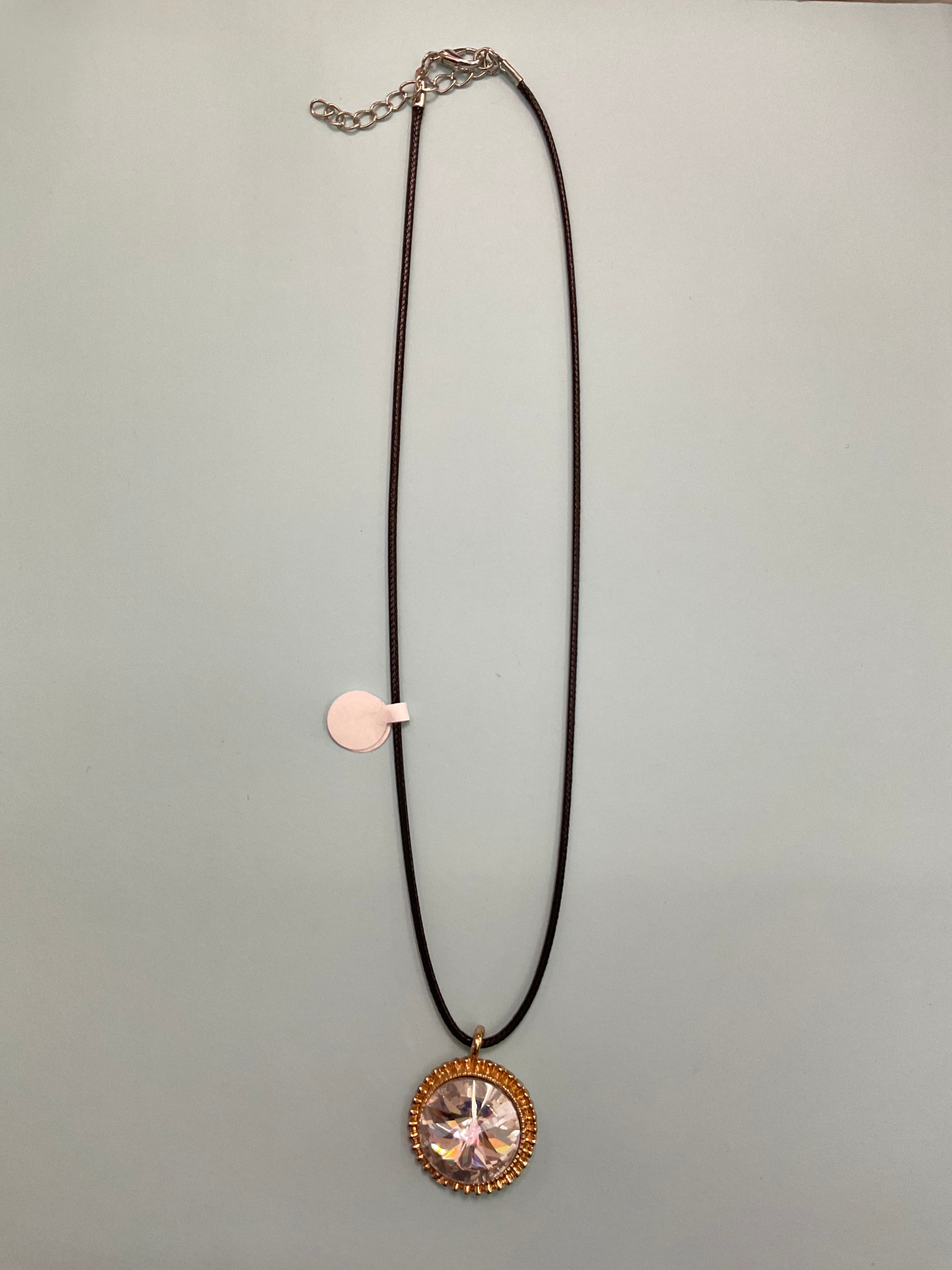 Necklace with Leather Strap