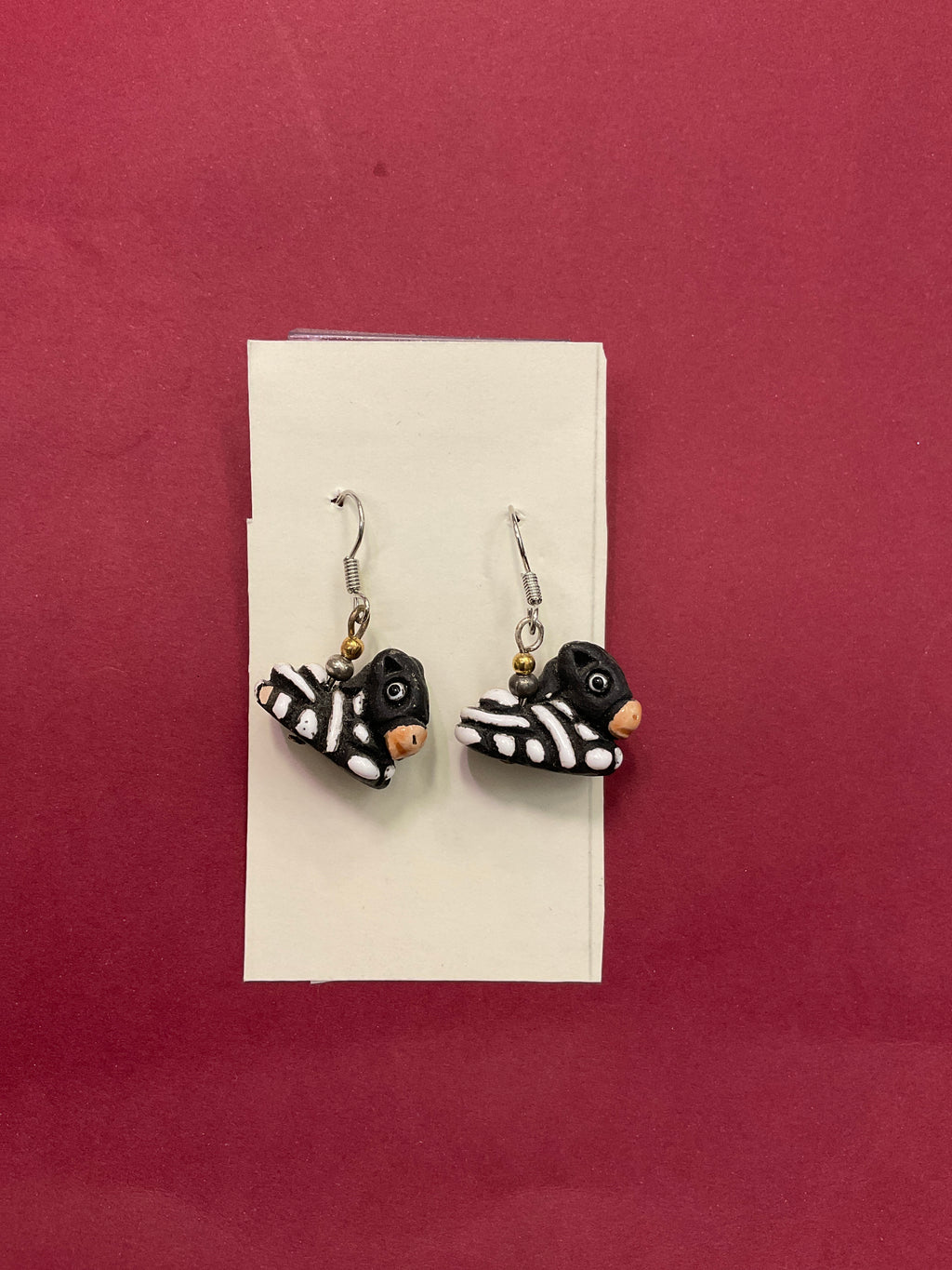 Mini Ceramic Animal Earrings