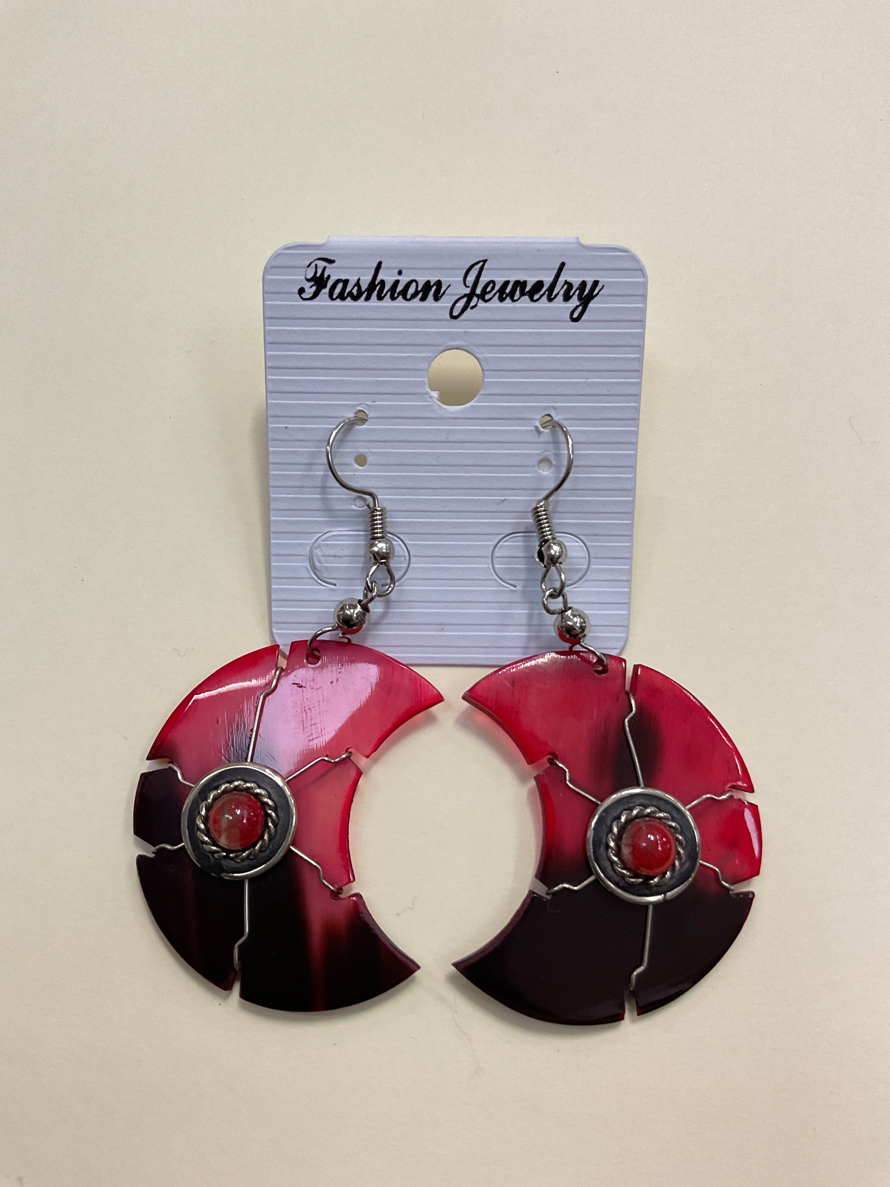 Horn with Turquoise Earrings