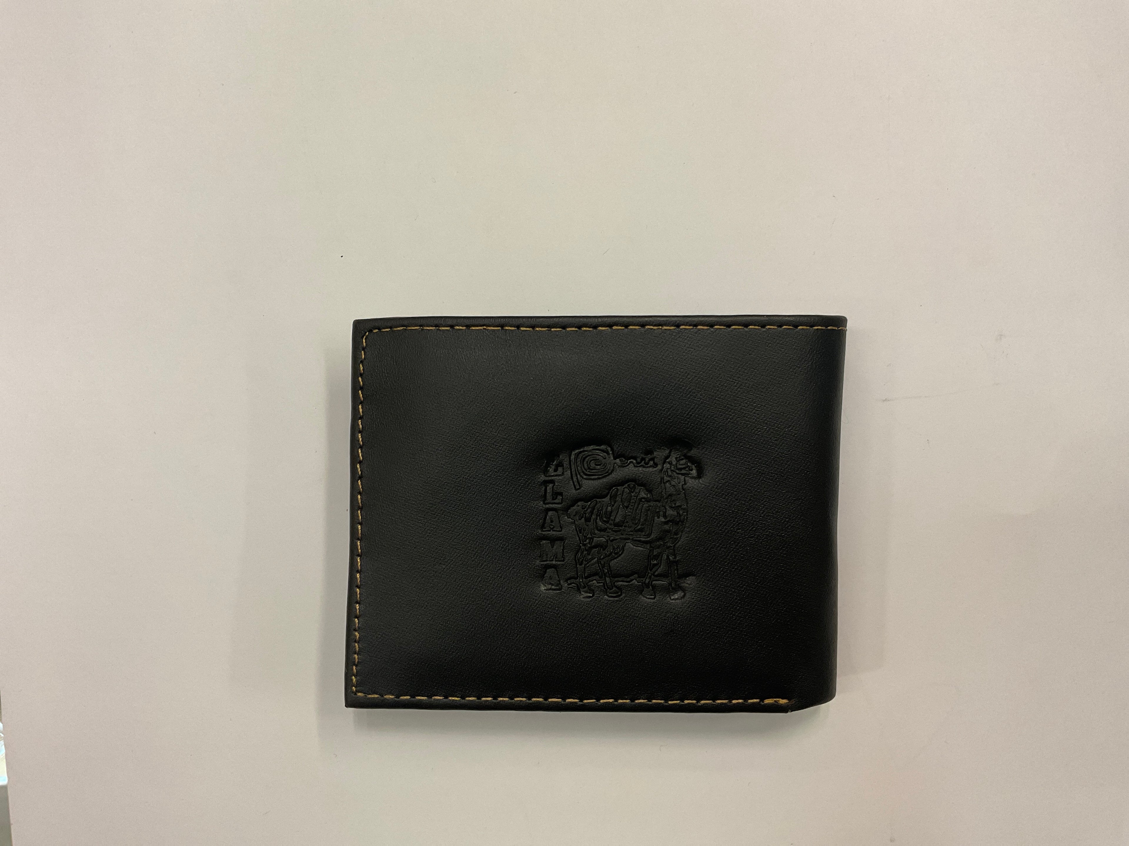 Billetera de cuero doble hecha a mano