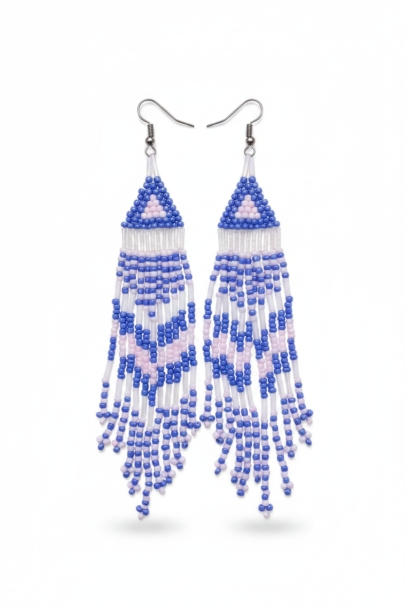 Beaded Fringe Earrings