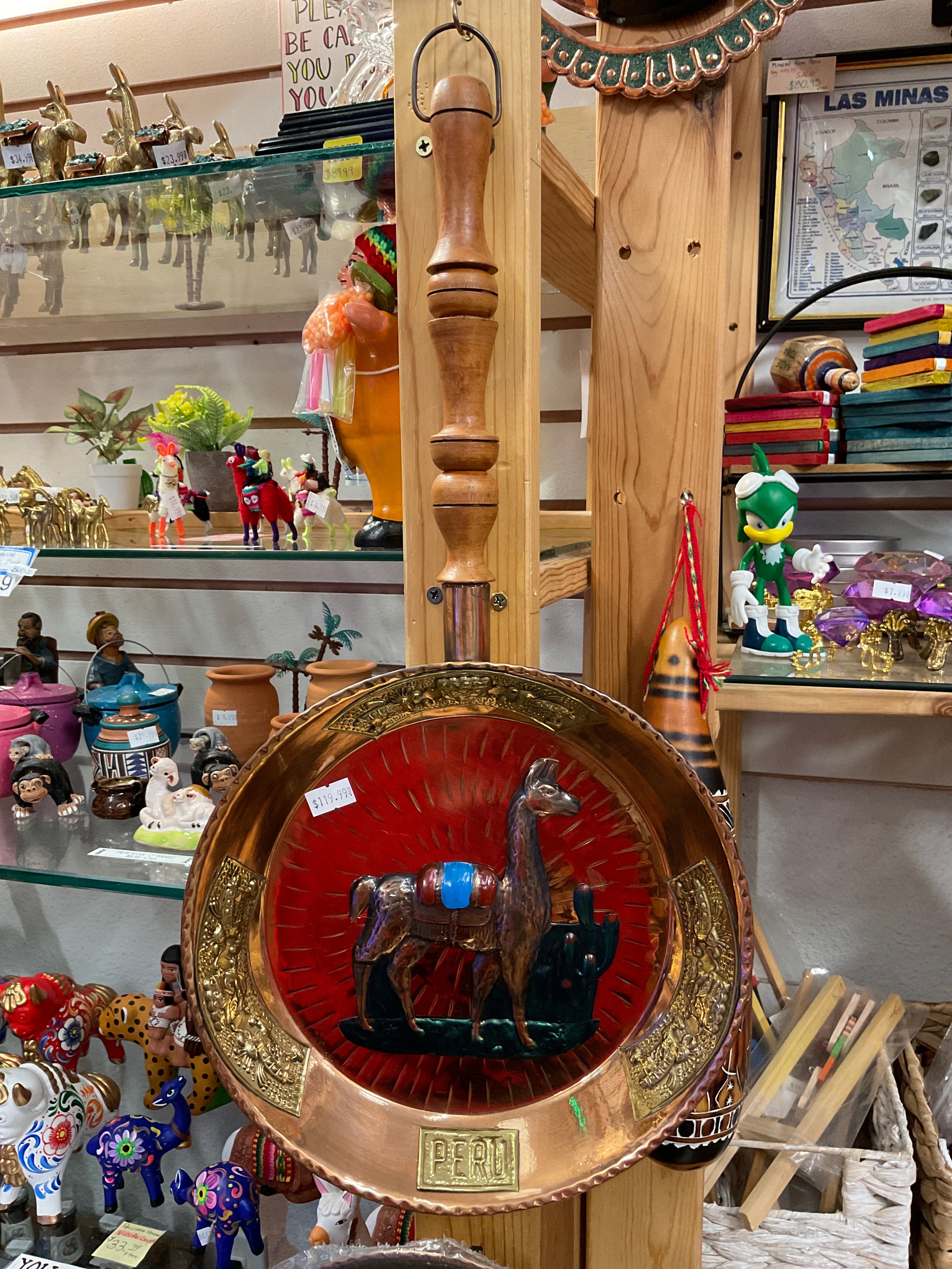 Sartén decorativa de cobre