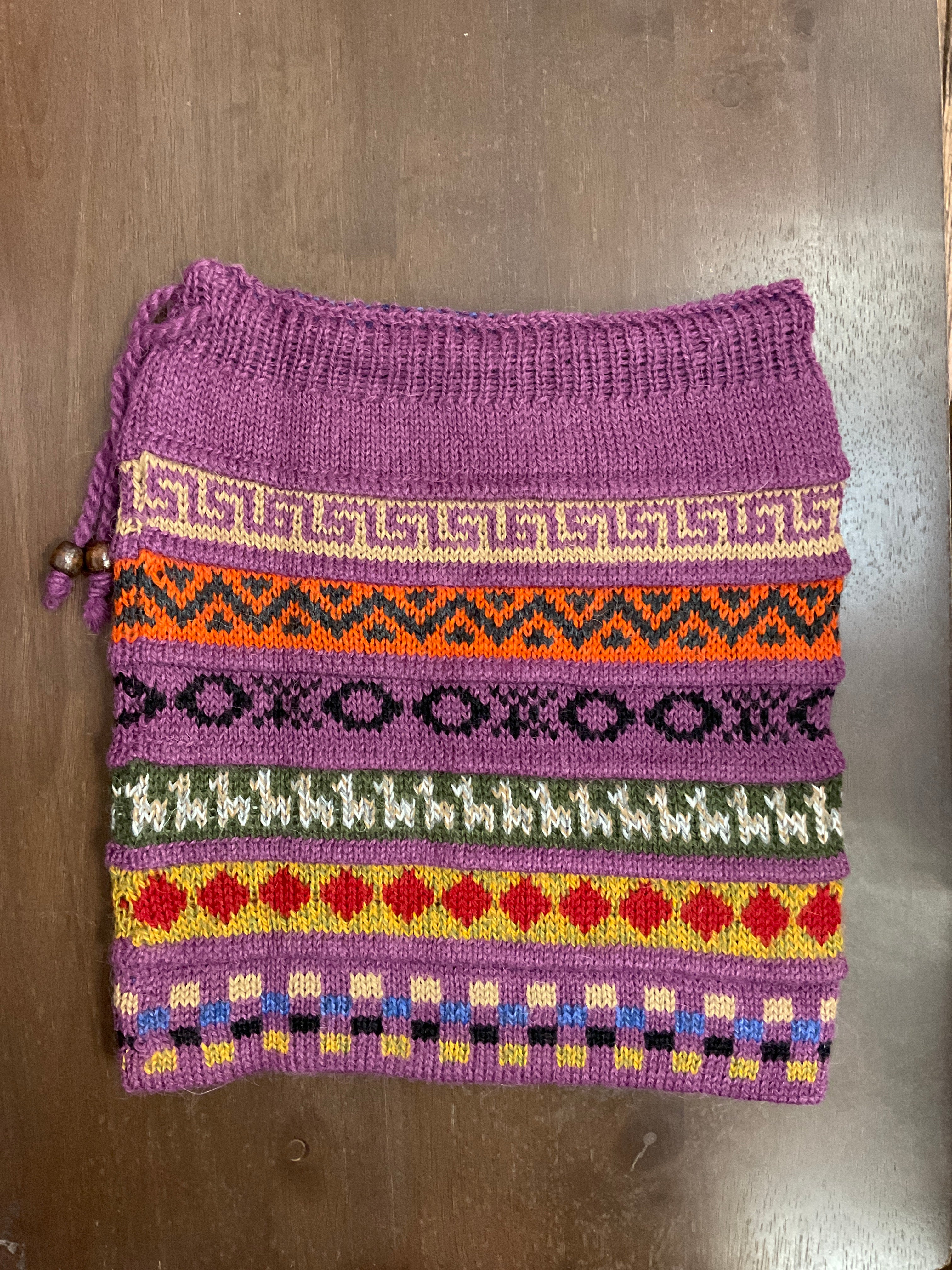 Gorro/bufanda de bebé alpaca híbrida