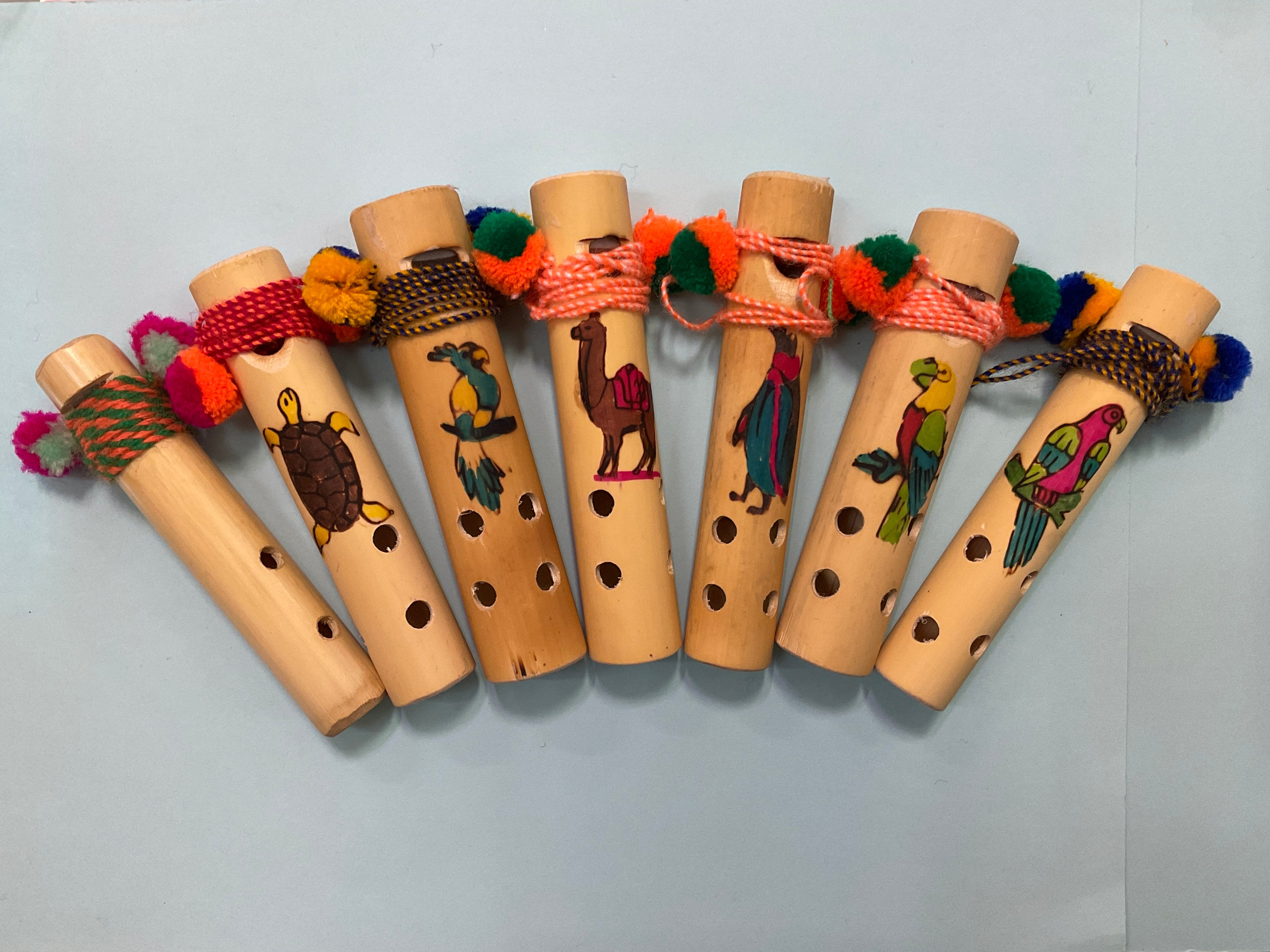 Bamboo Flute with Cord