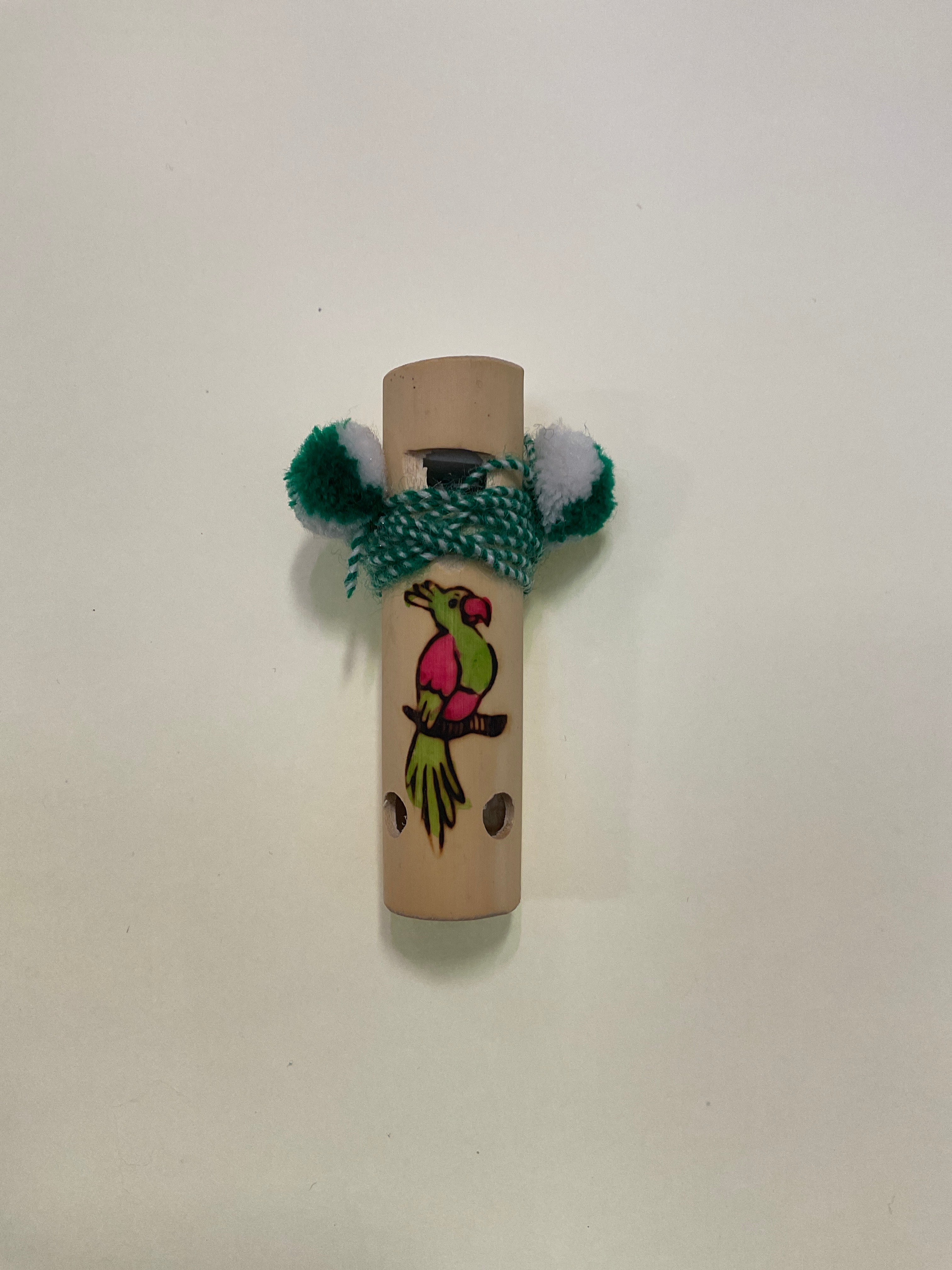 Bamboo Flute with Cord and Design