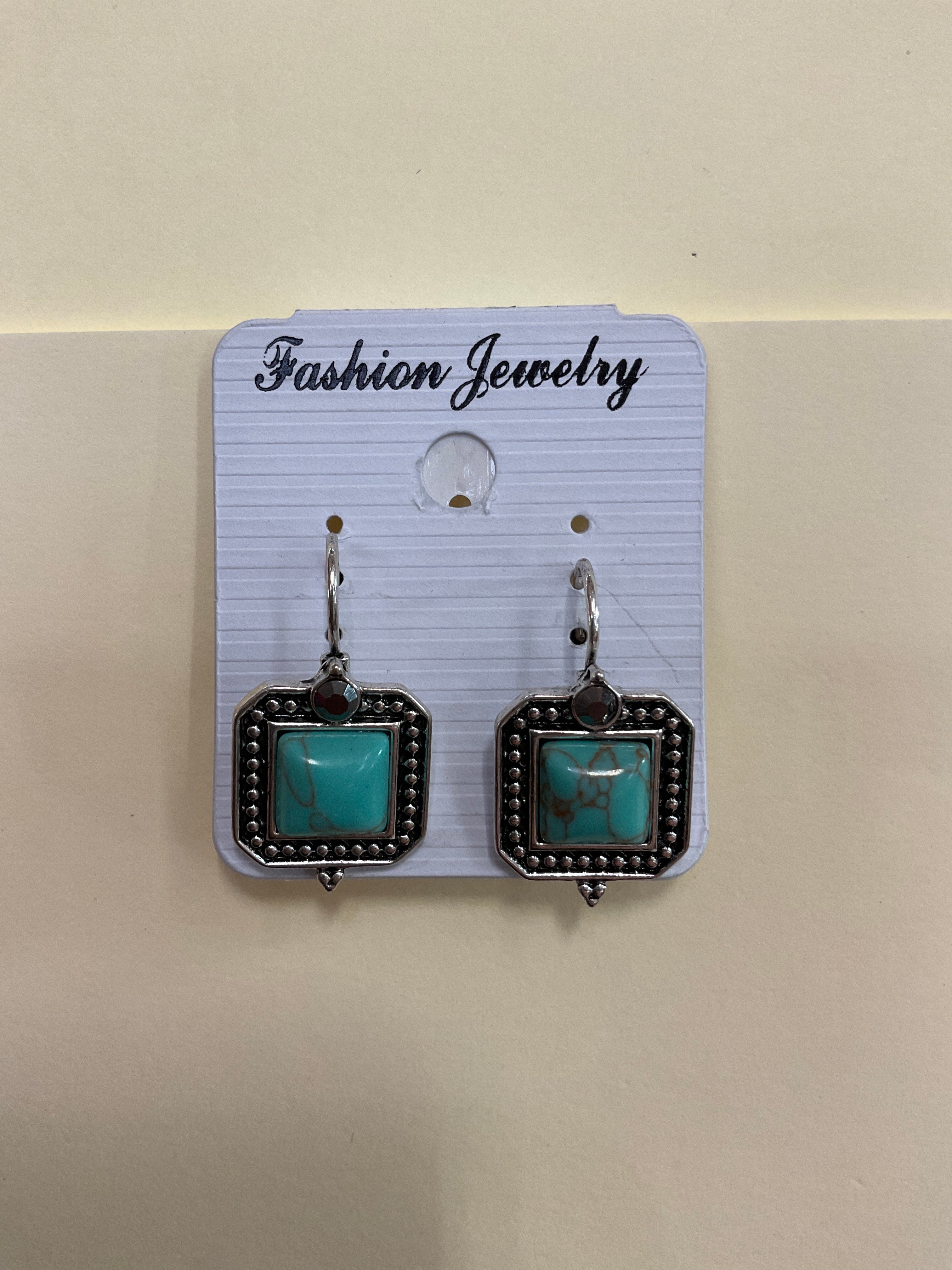 Metal with Stone Earrings