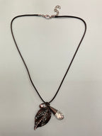 Necklace with Leather Strap