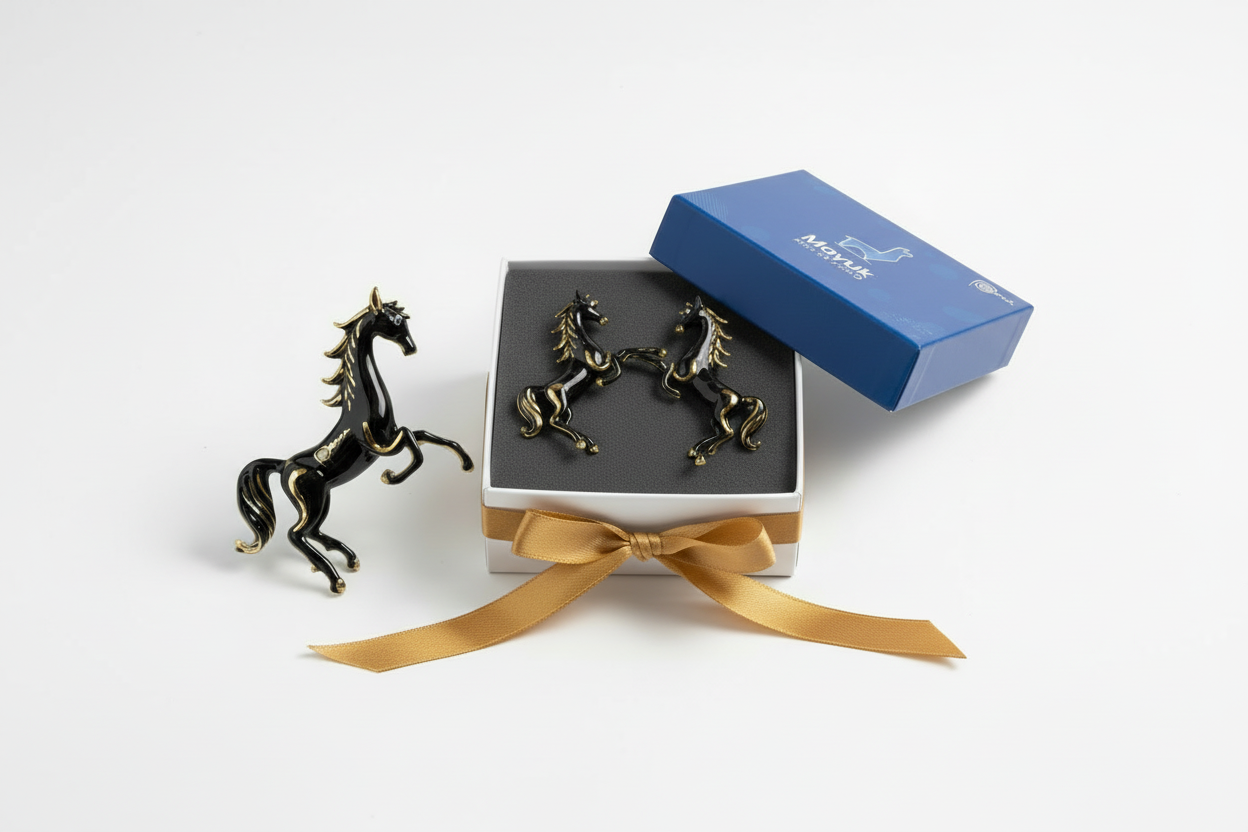 Peruvian Glass Blown Horse - Gift Set of 2