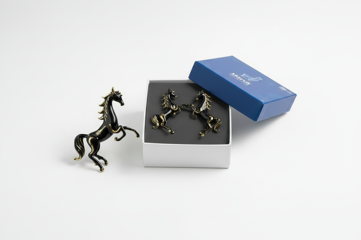 Caballo de vidrio soplado