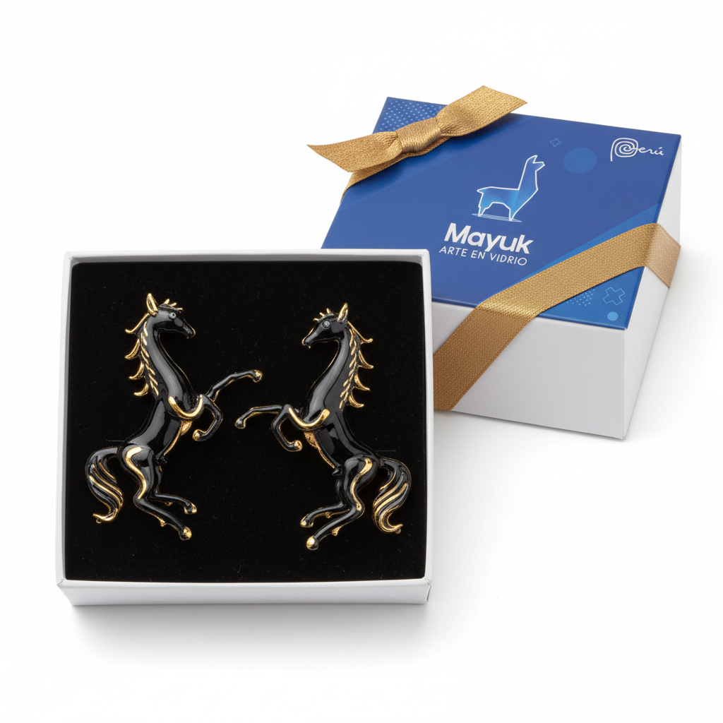 Caballo de vidrio soplado