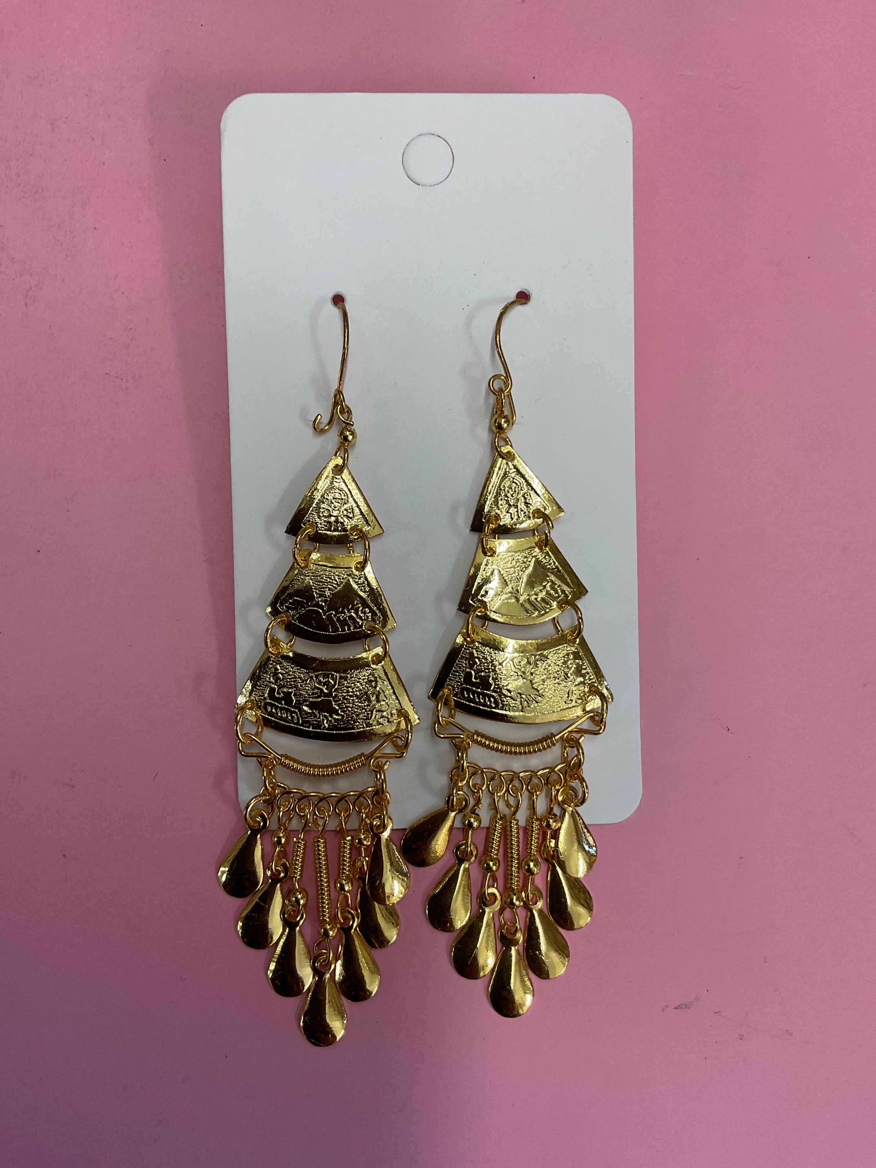 Long Peruvian Incas Earrings