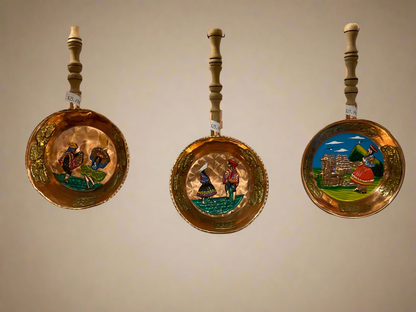 Sartén decorativa de cobre