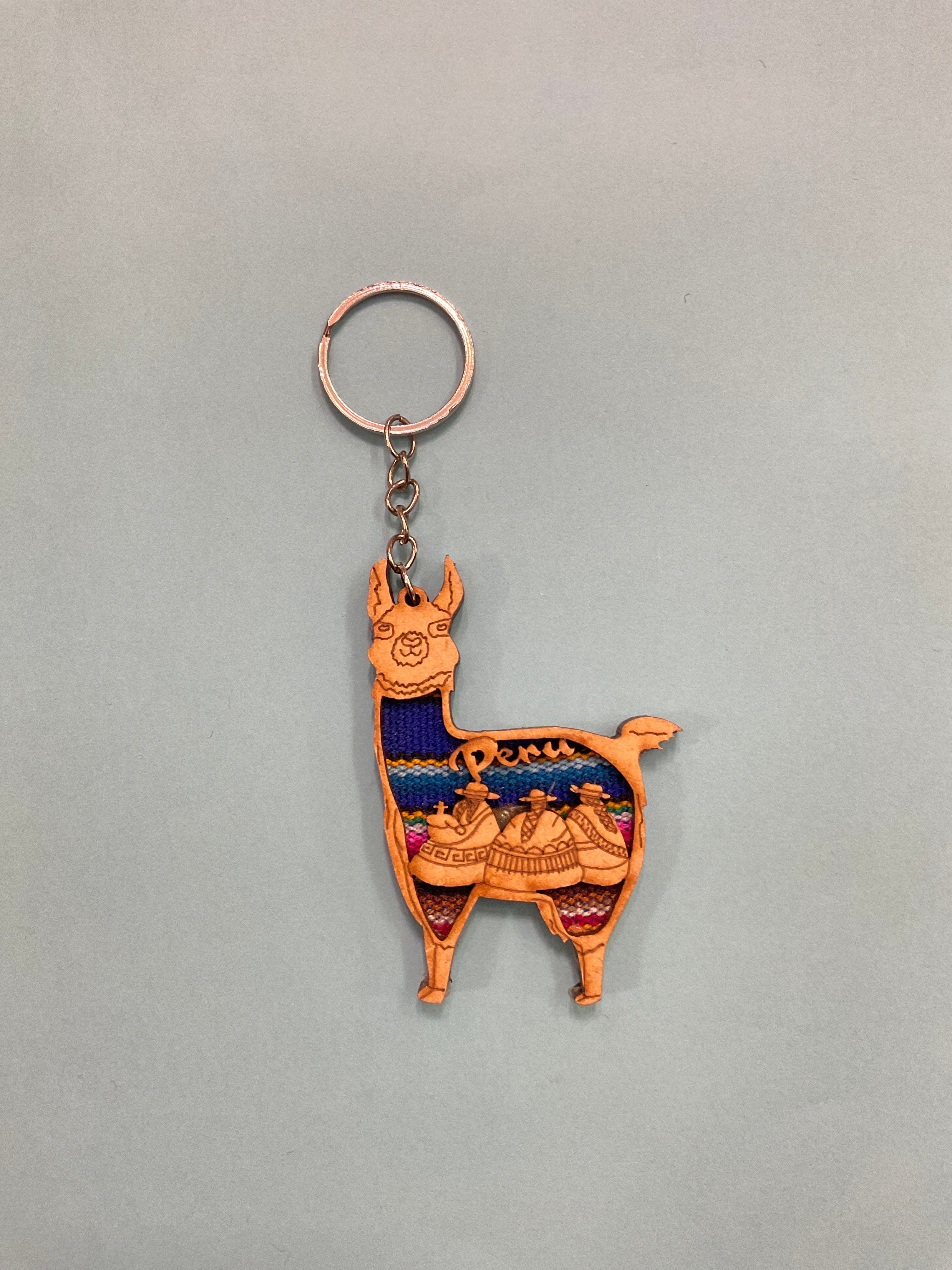 Llama Shaped Keychain