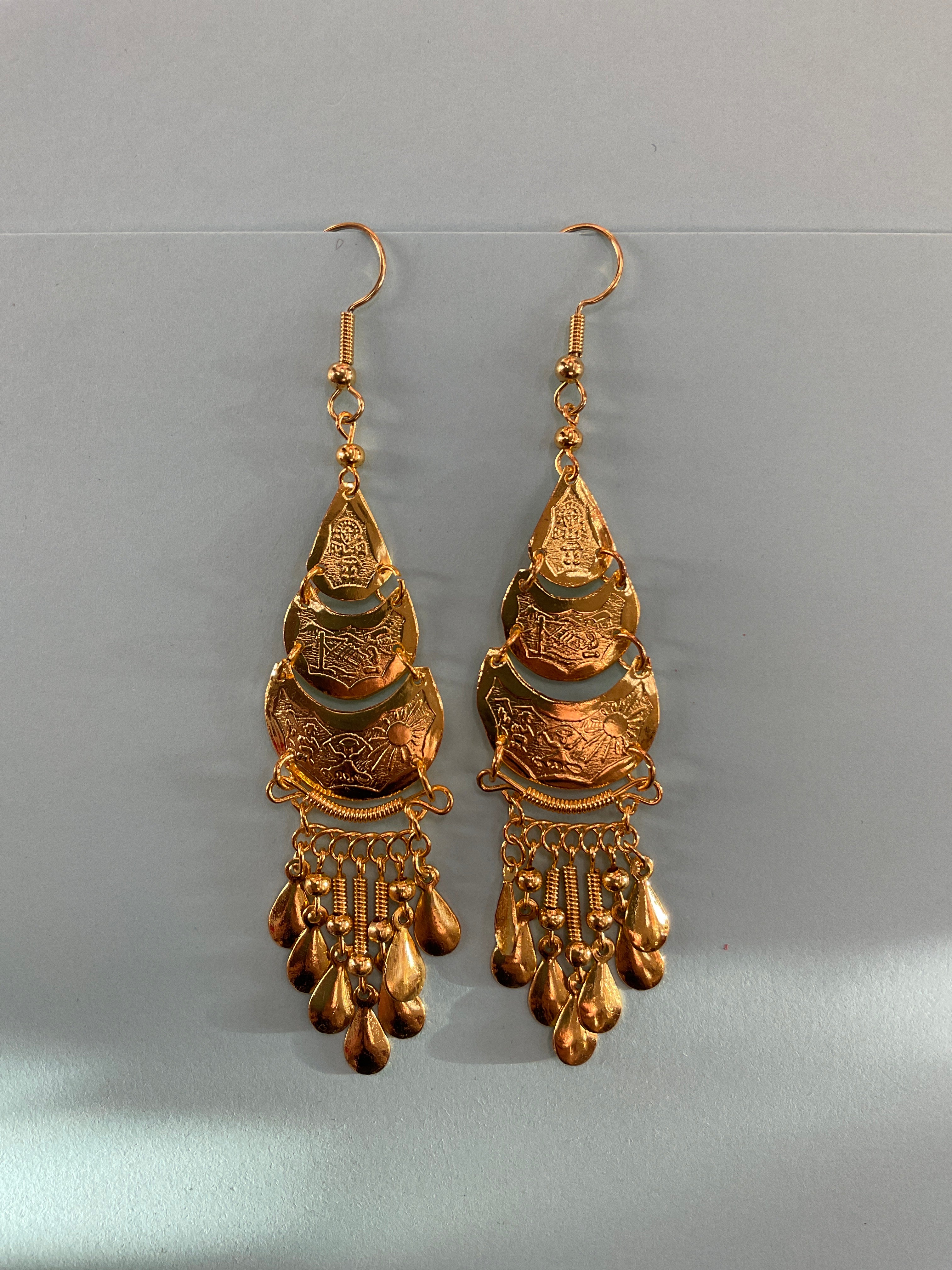 Long Peruvian Incas Earrings
