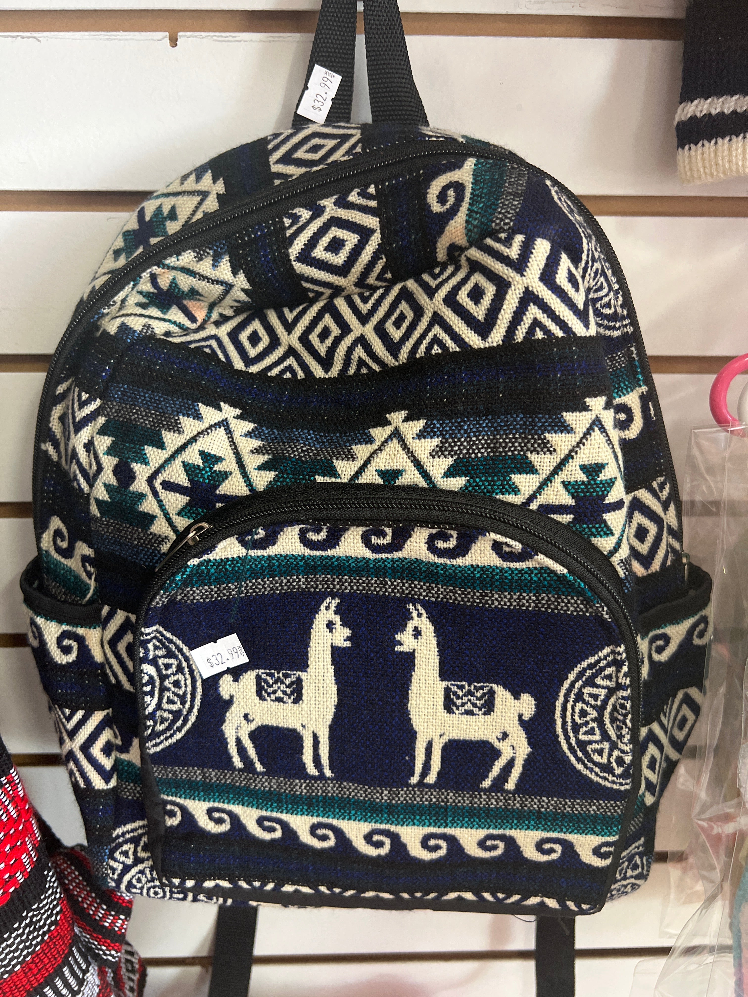 Mochila de llama hecha a mano