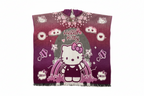 Poncho de alpaca para niños con capucha - Hello Kitty