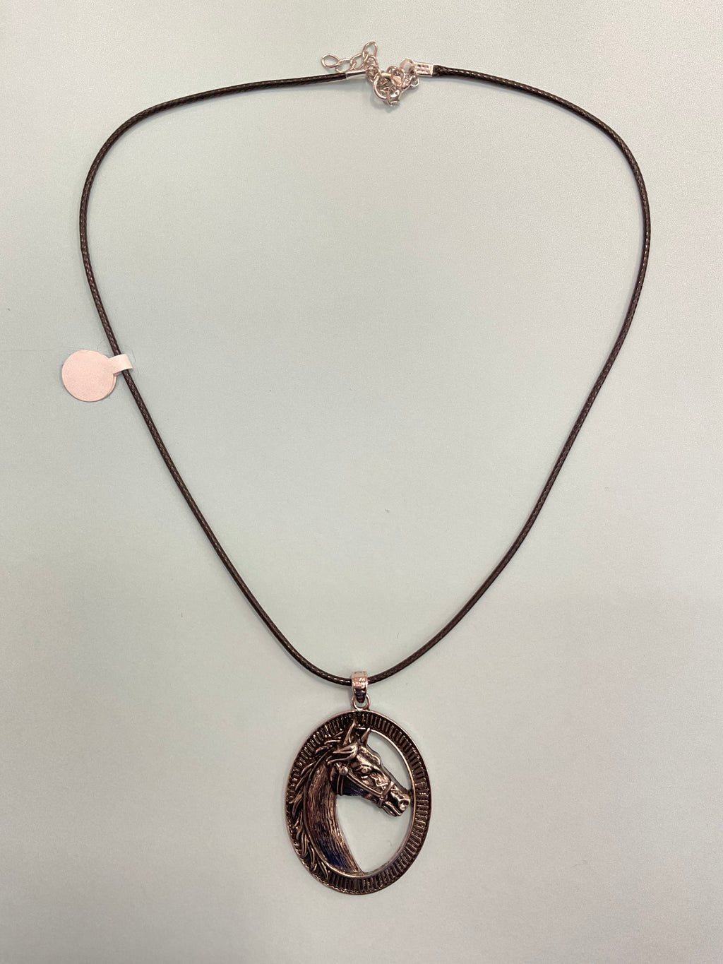 Necklace with Leather Strap