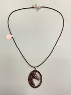 Necklace with Leather Strap