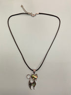 Necklace with Leather Strap