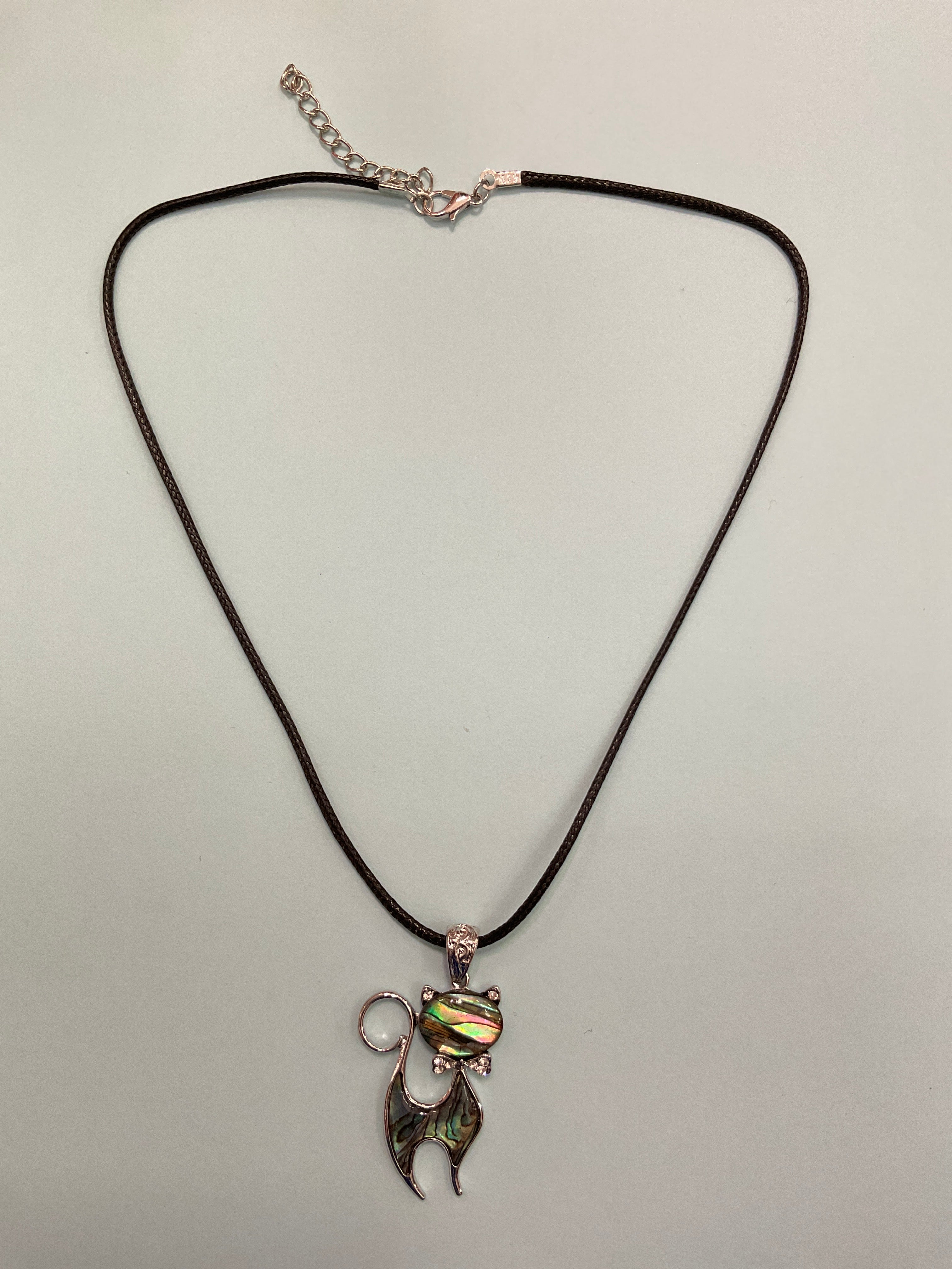 Necklace with Leather Strap