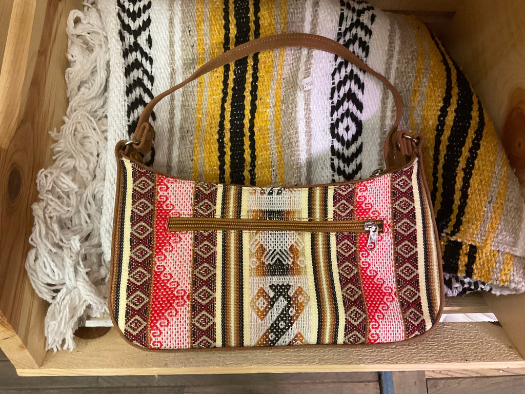 Peruvian Manta & Suede Purse