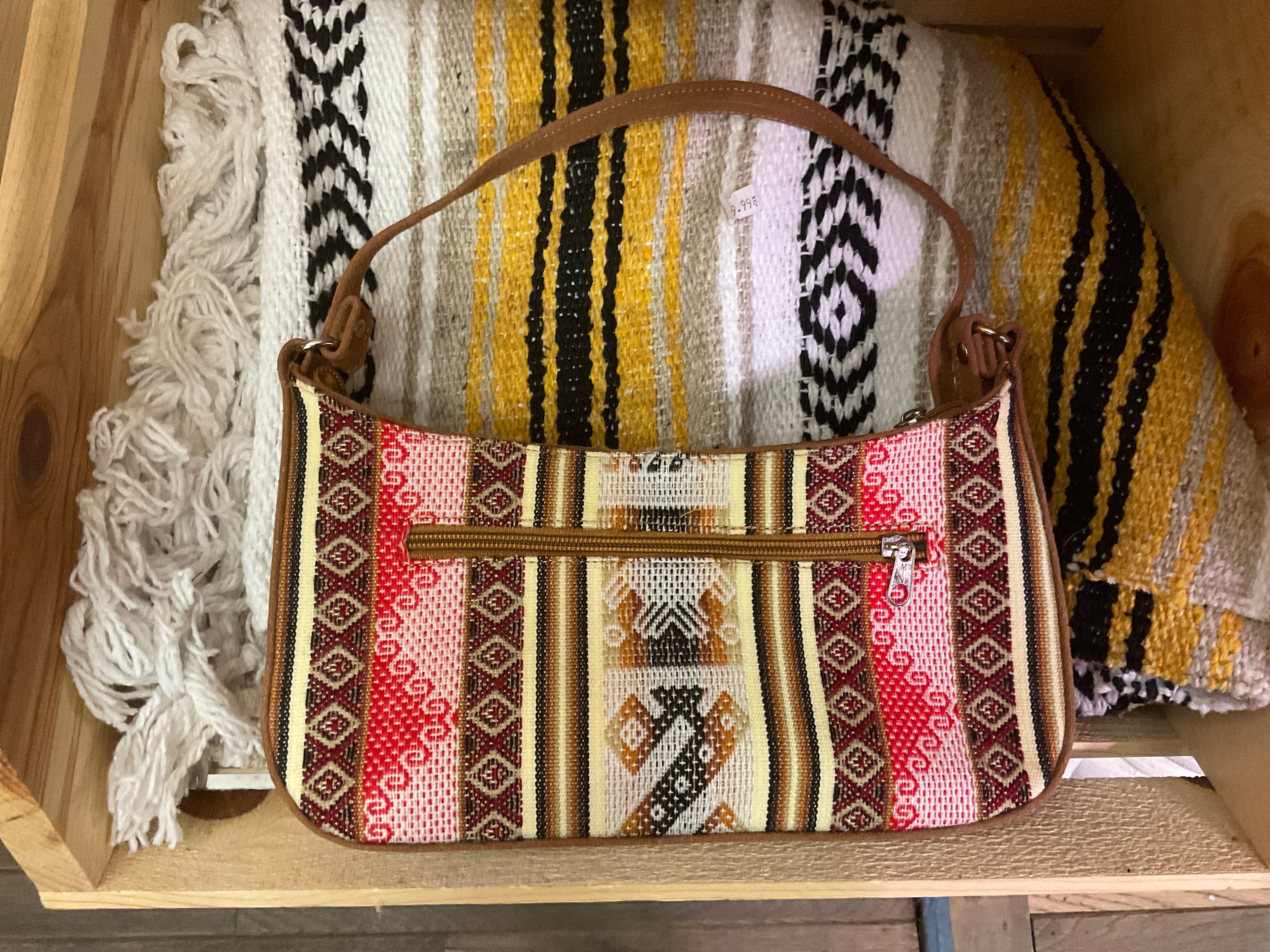 Peruvian Manta & Suede Purse
