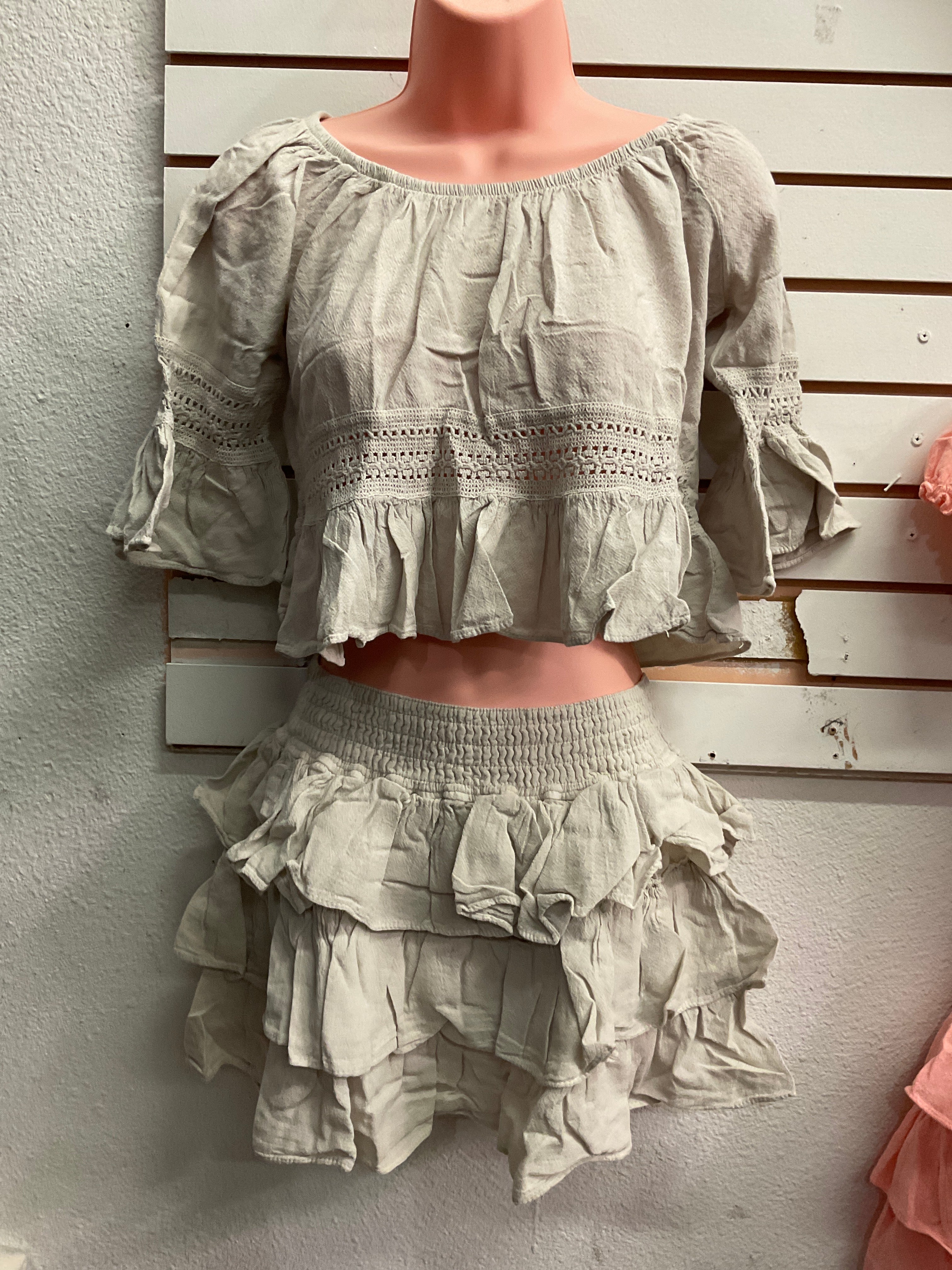 Conj. Falda Cinthia + Top Flor (b)