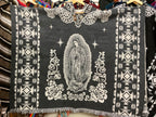Alpaca Wool Poncho with Hood - Virgen de Guadalupe